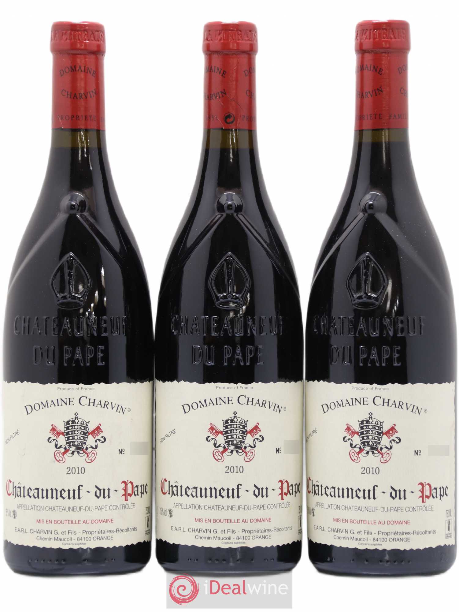 Châteauneuf-du-Pape Charvin (Domaine) 2010 - Lot de 3 bouteilles - 0