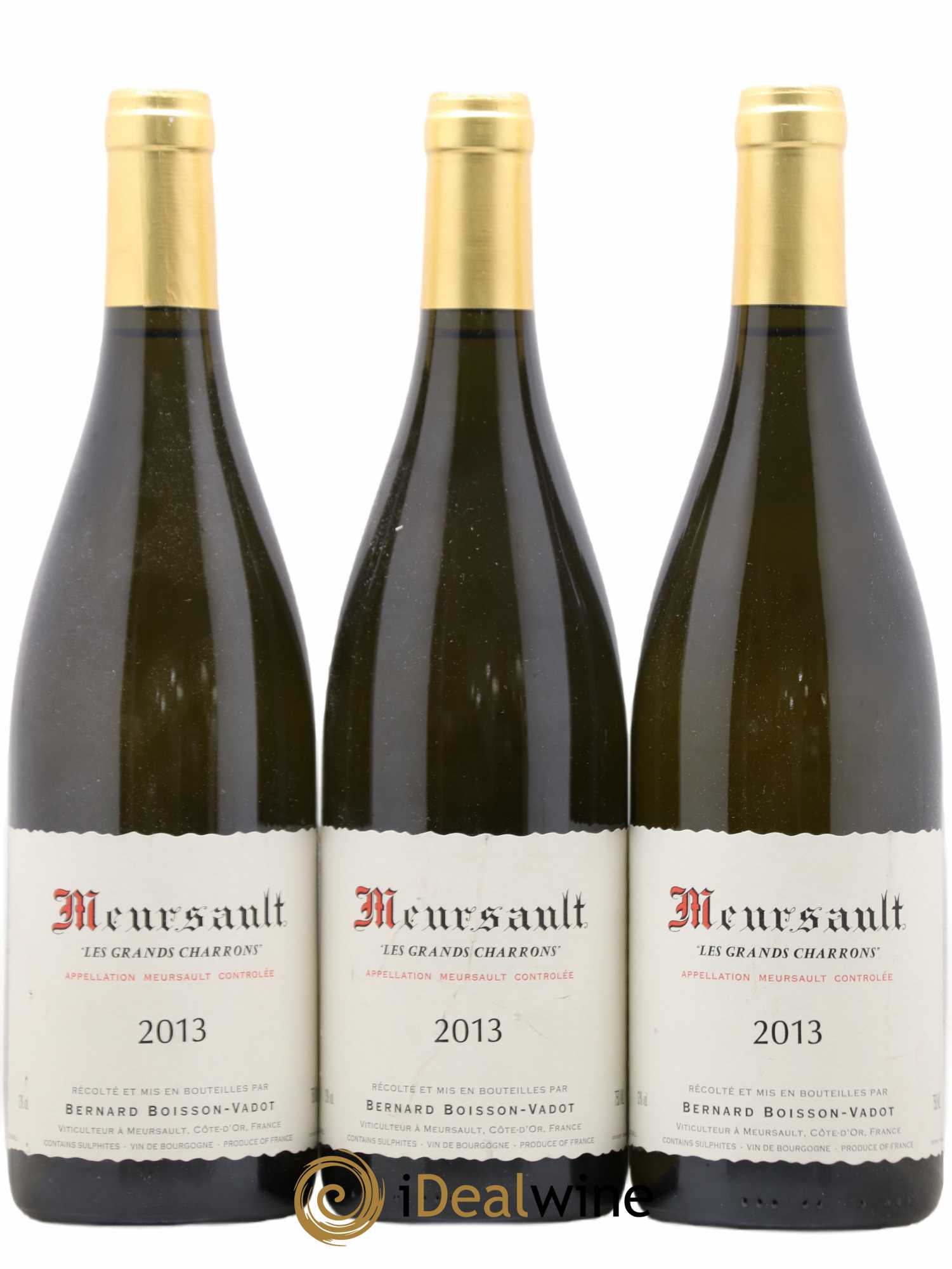 Meursault Les Grands Charrons Boisson-Vadot (Domaine) 2013 - Lot de 3 bouteilles - 0