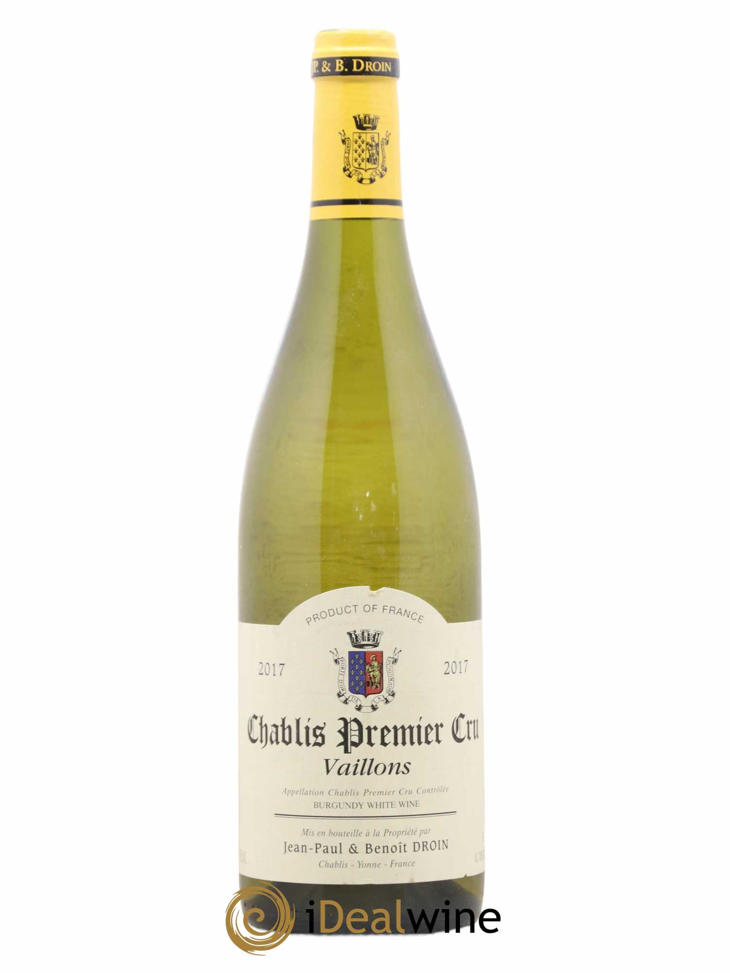 Chablis 1er Cru Vaillons Jean-Paul & Benoît Droin (Domaine) 2017 - Posten von 1 Flasche - 0
