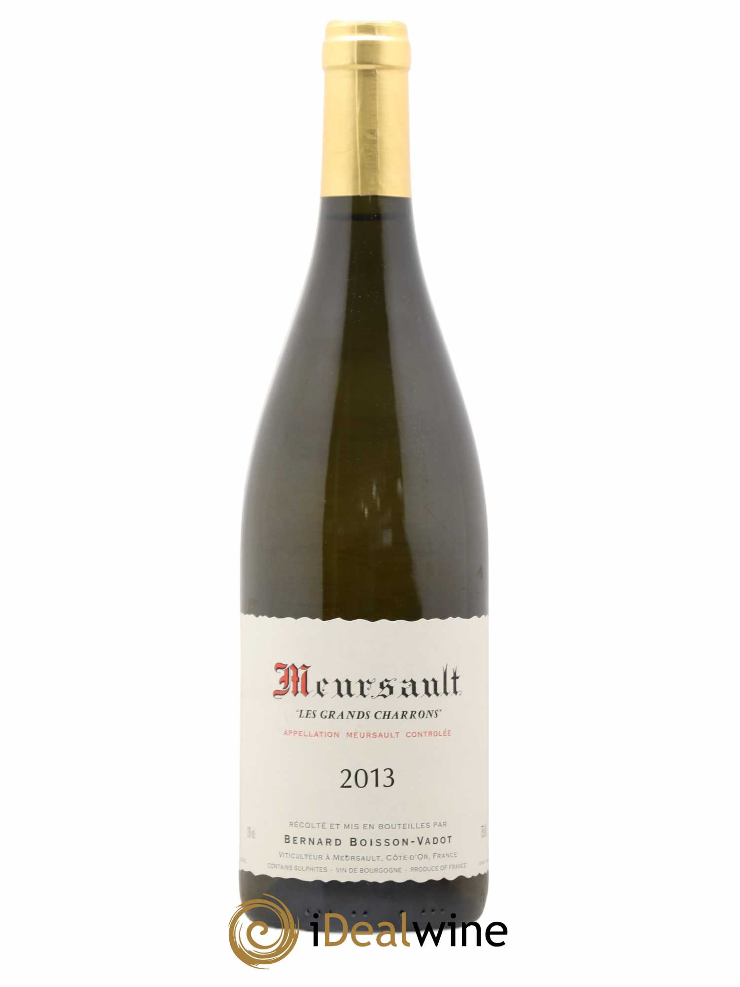 Meursault Les Grands Charrons Boisson-Vadot (Domaine) 2013 - Lot de 1 bouteille - 0