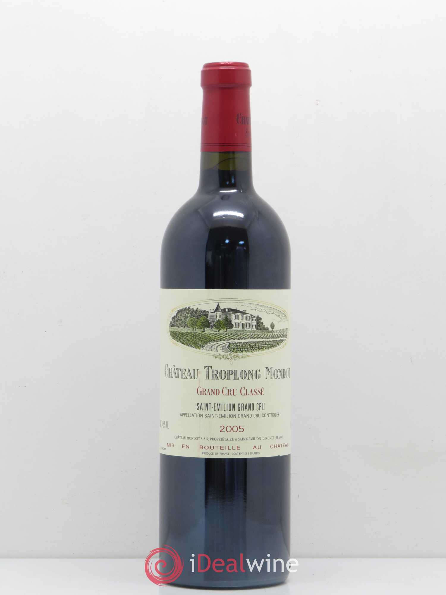 Château Troplong Mondot 1er Grand Cru Classé B 2005 - Lot de 1 bouteille - 0