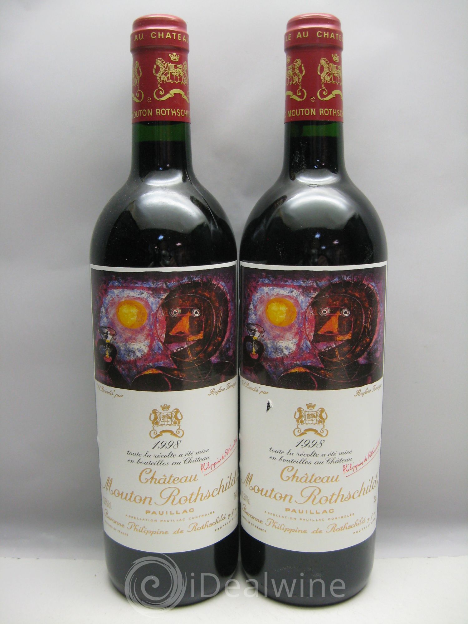 Château Mouton Rothschild 1er Grand Cru Classé 1998 - Lot de 6 bouteilles - 2