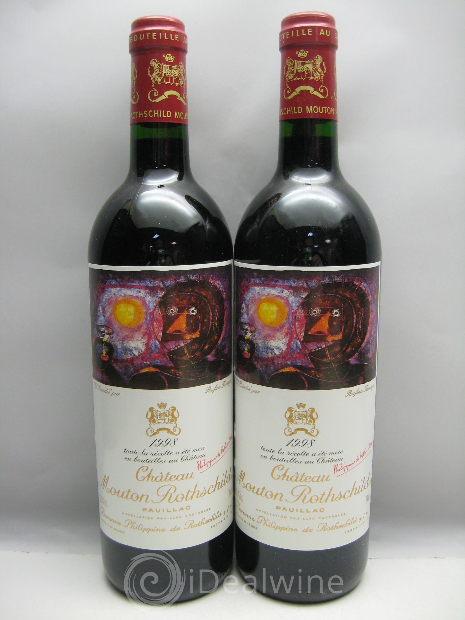 Château Mouton Rothschild 1er Grand Cru Classé 1998 - Lot de 6 bouteilles - 2