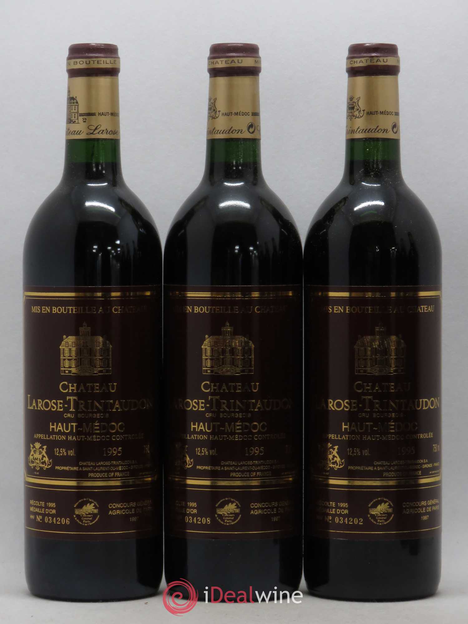 Château Larose Trintaudon Cru Bourgeois (sans prix de réserve) 1995 - Lot de 6 bouteilles - 1