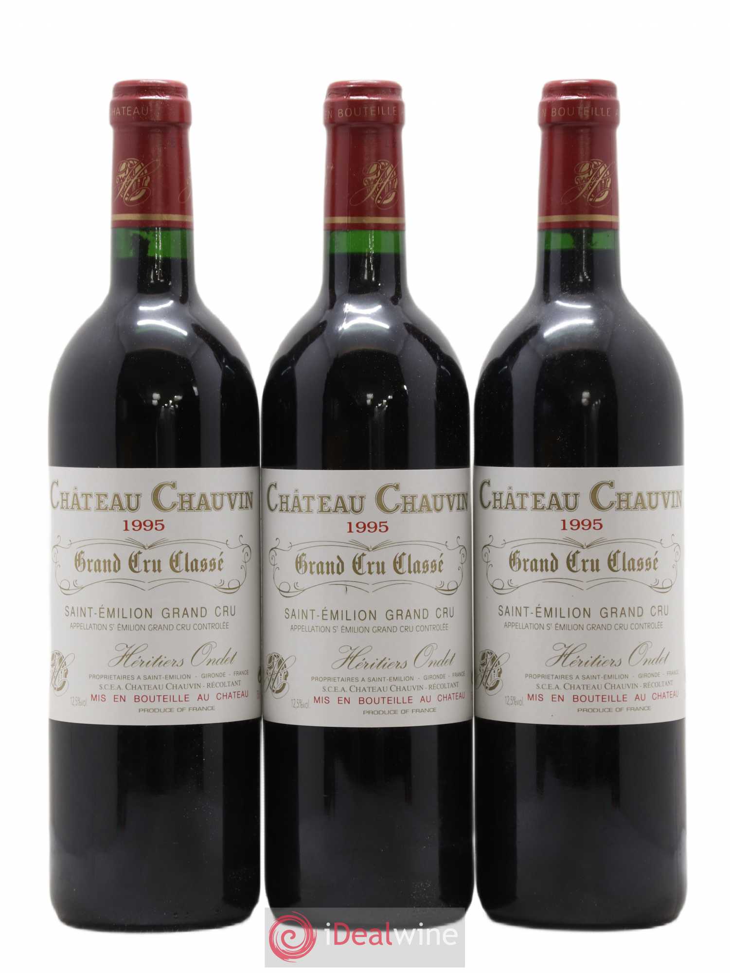 Château Chauvin Grand Cru Classé 1995 - Lot de 12 bouteilles - 2
