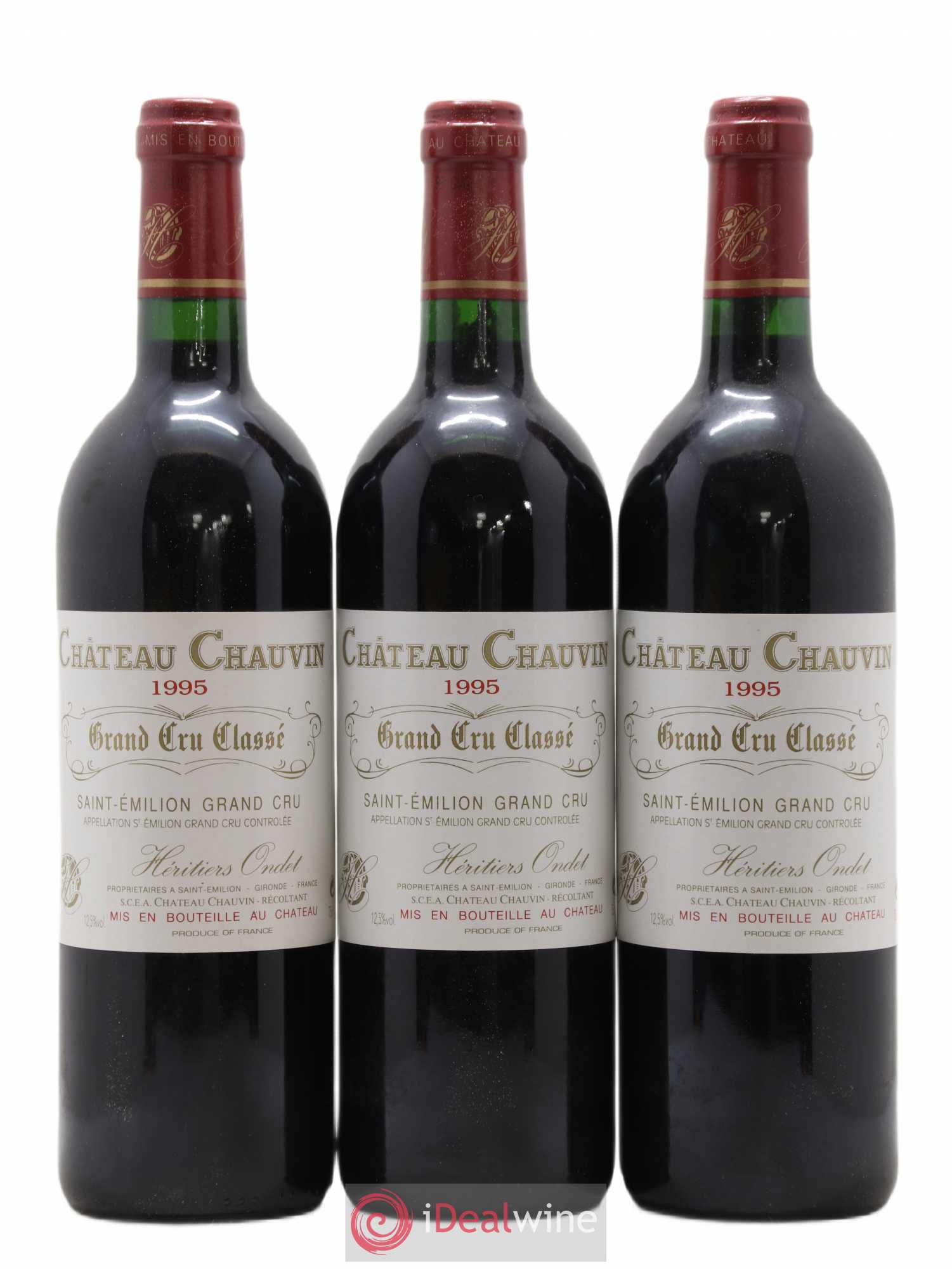 Château Chauvin Grand Cru Classé 1995 - Lot de 12 bouteilles - 3