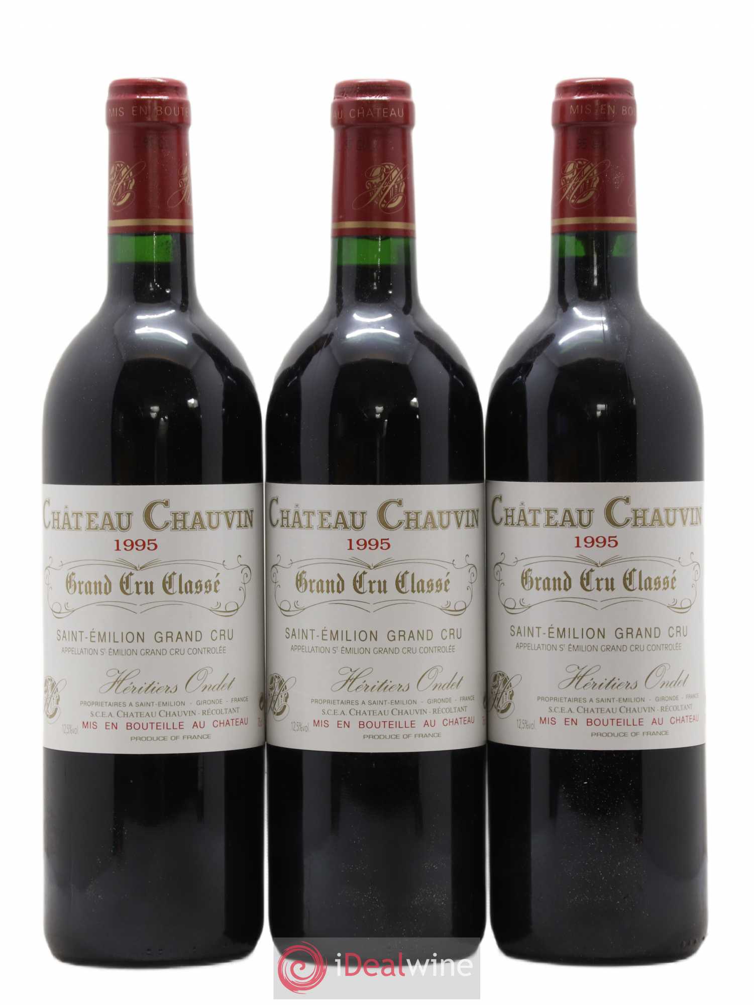 Château Chauvin Grand Cru Classé 1995 - Lot de 12 bouteilles - 4