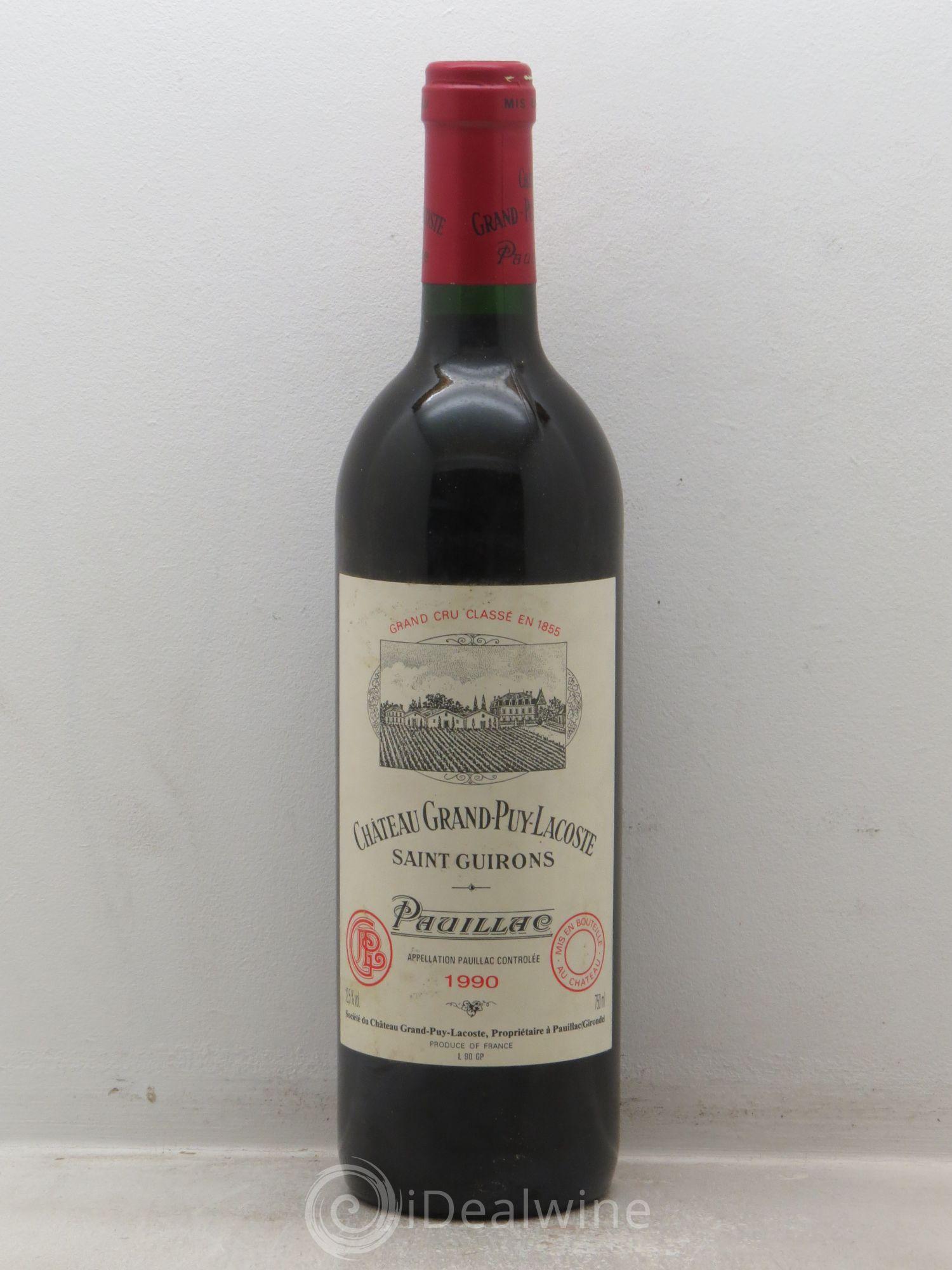 Château Grand Puy Lacoste 5ème Grand Cru Classé 1990 - Lot de 6 bouteilles - 0