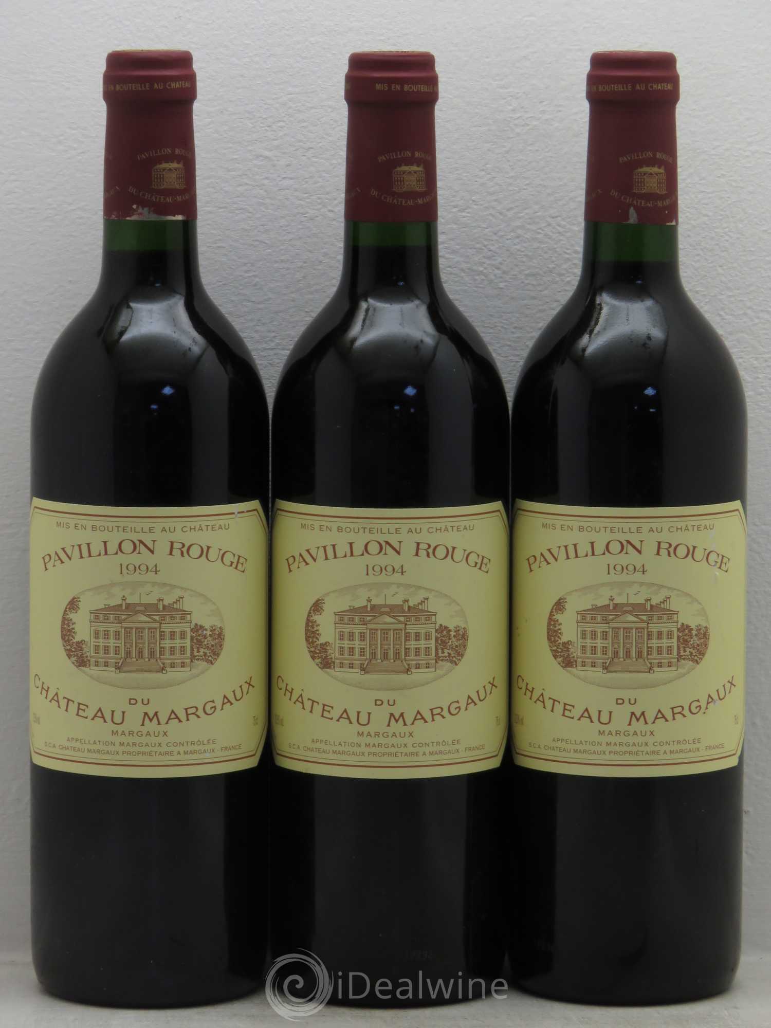 Pavillon Rouge du Château Margaux Second Vin 1994 - Lot de 3 bouteilles - 0