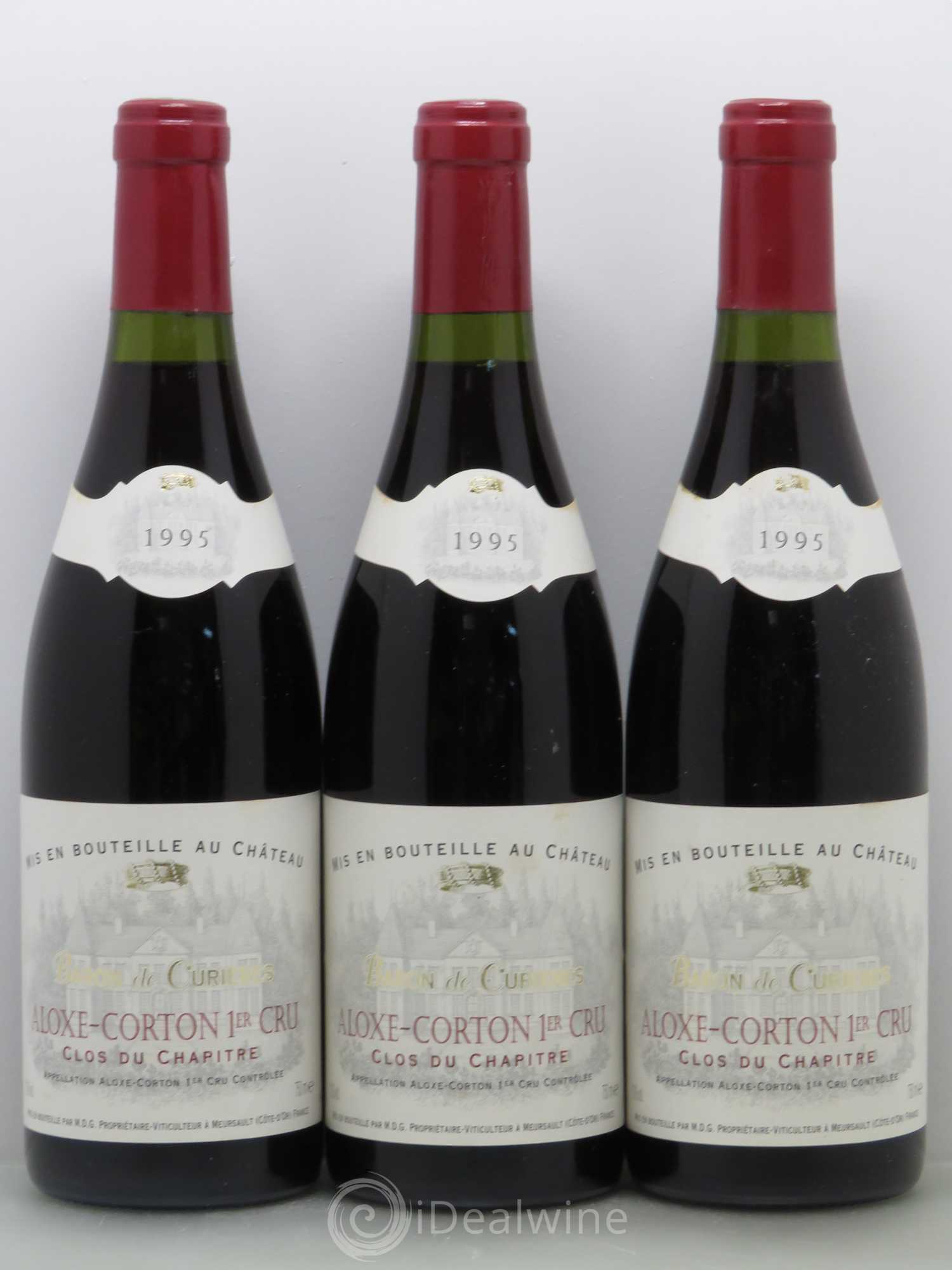 Aloxe-Corton 1er Cru Clos Du Chapitre Barons De Curieres 1995 - Posten von 6 Flaschen - 2