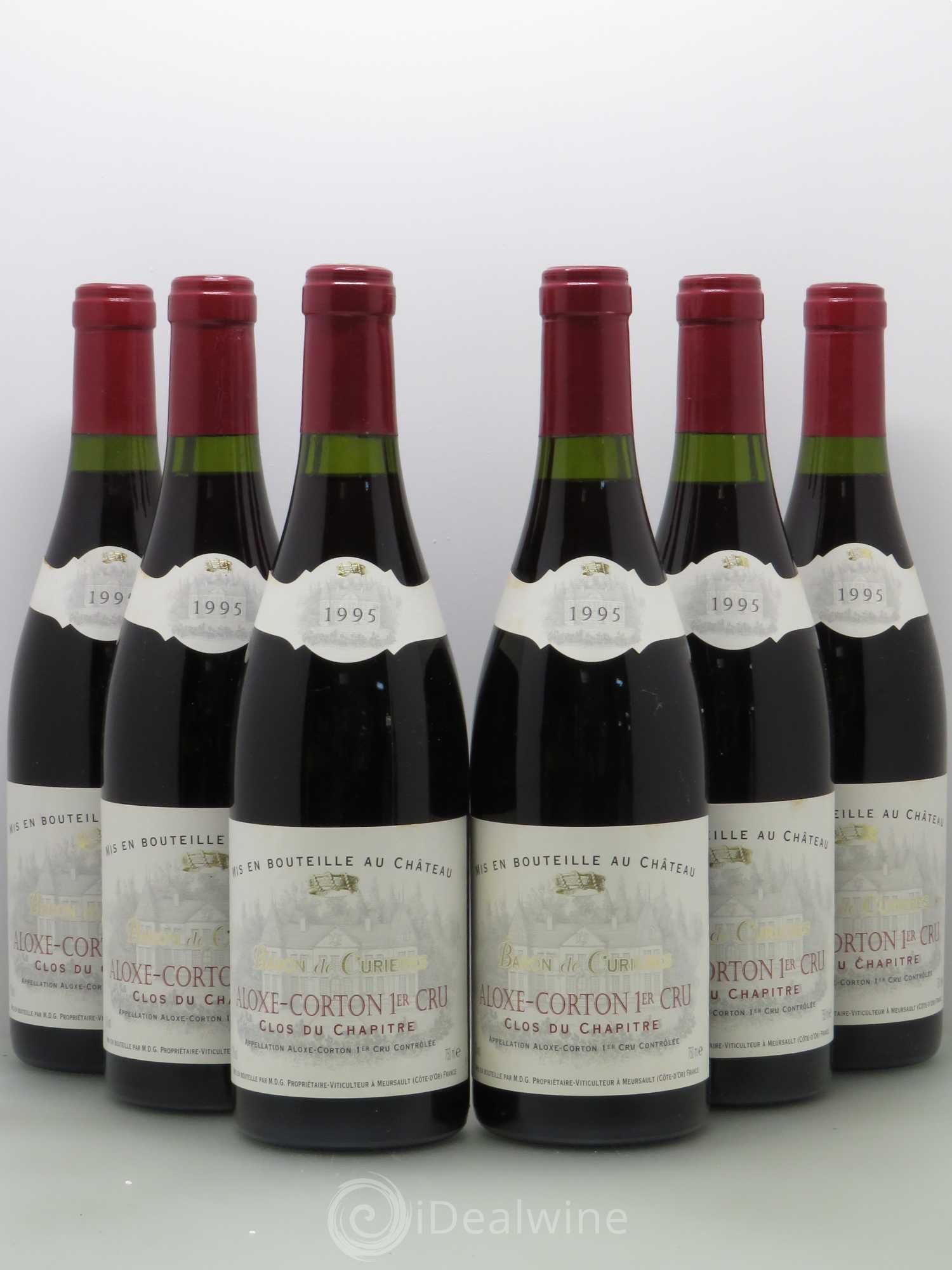 Aloxe-Corton 1er Cru Clos Du Chapitre Barons De Curieres 1995 - Posten von 6 Flaschen - 0