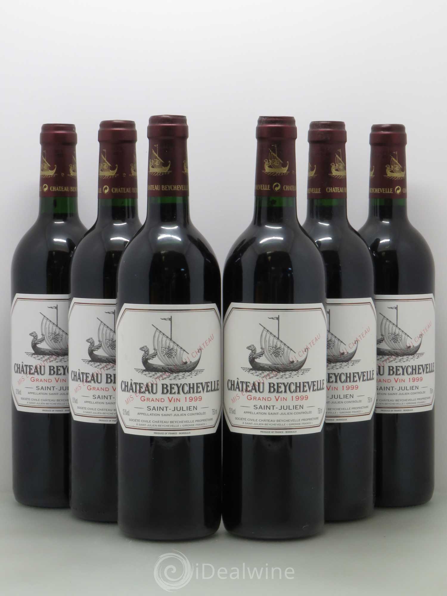 Château Beychevelle 4ème Grand Cru Classé 1999 - Lot de 6 bouteilles - 0