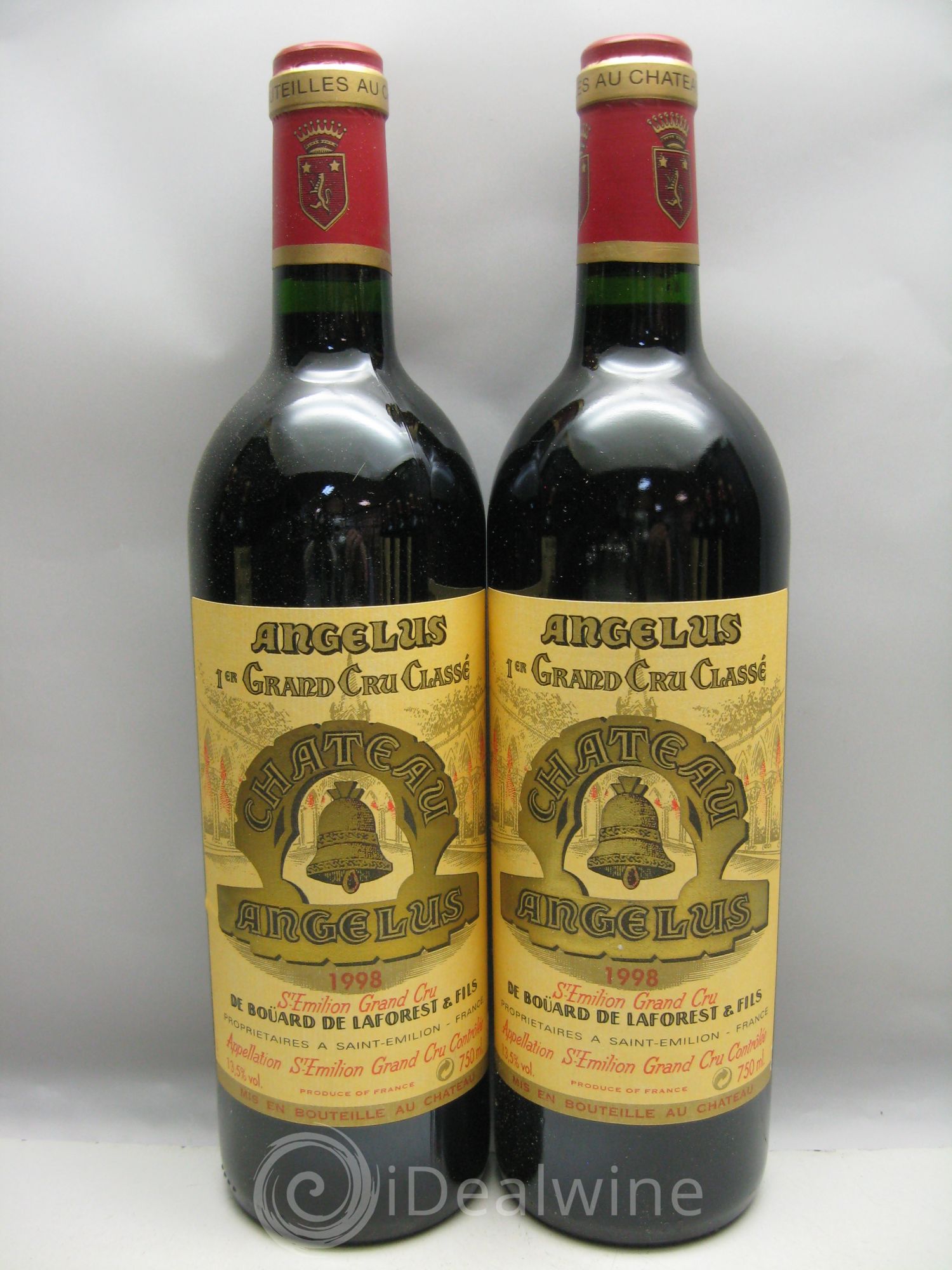 Château Angélus 1er Grand Cru Classé A 1998 - Lot de 12 bouteilles - 1