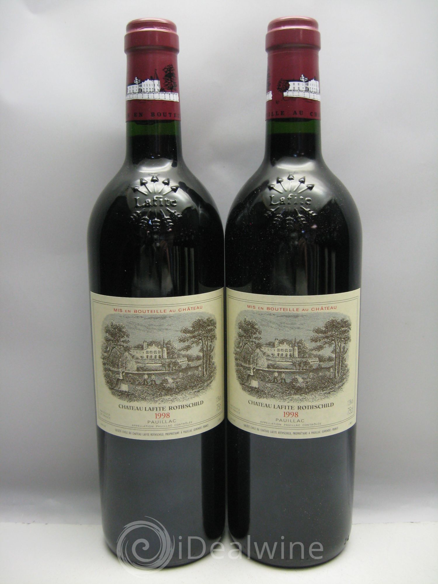 Château Lafite Rothschild 1er Grand Cru Classé 1998 - Lot de 12 bouteilles - 0