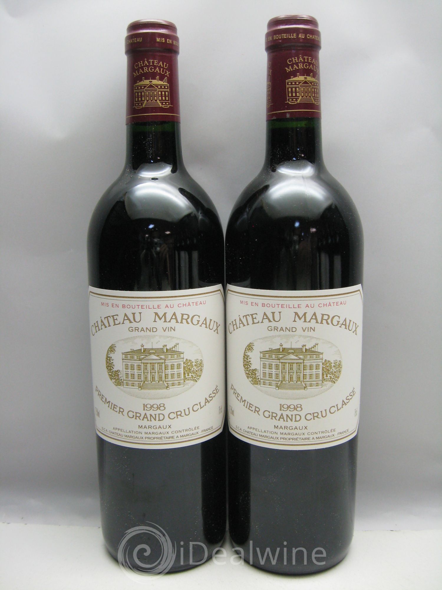 Château Margaux 1er Grand Cru Classé 1998 - Lot de 12 bouteilles - 0