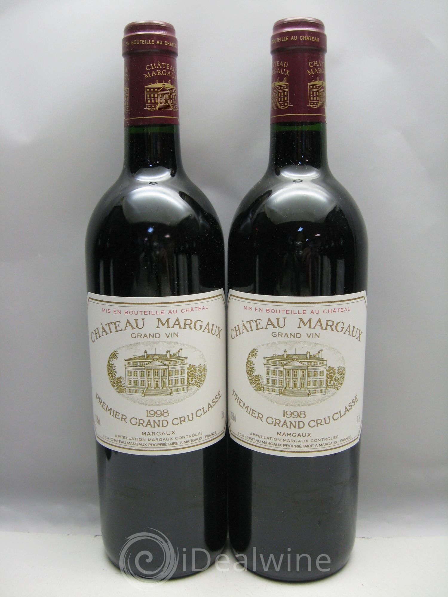 Château Margaux 1er Grand Cru Classé 1998 - Lot de 12 bouteilles - 1