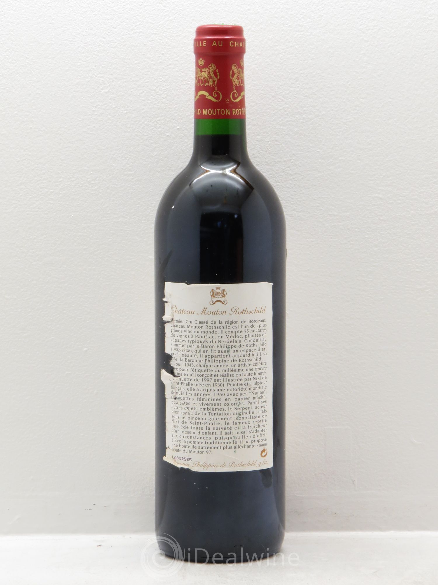 Château Mouton Rothschild 1er Grand Cru Classé 1997 - Lot de 1 bouteille - 1