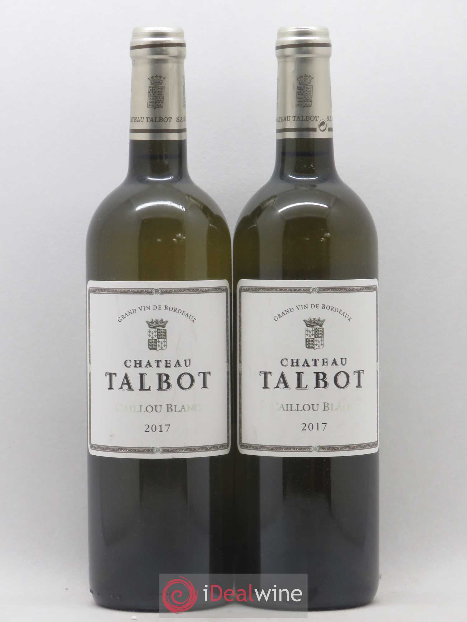 Château Talbot Caillou Blanc 2017 - Lot de 2 bouteilles - 0