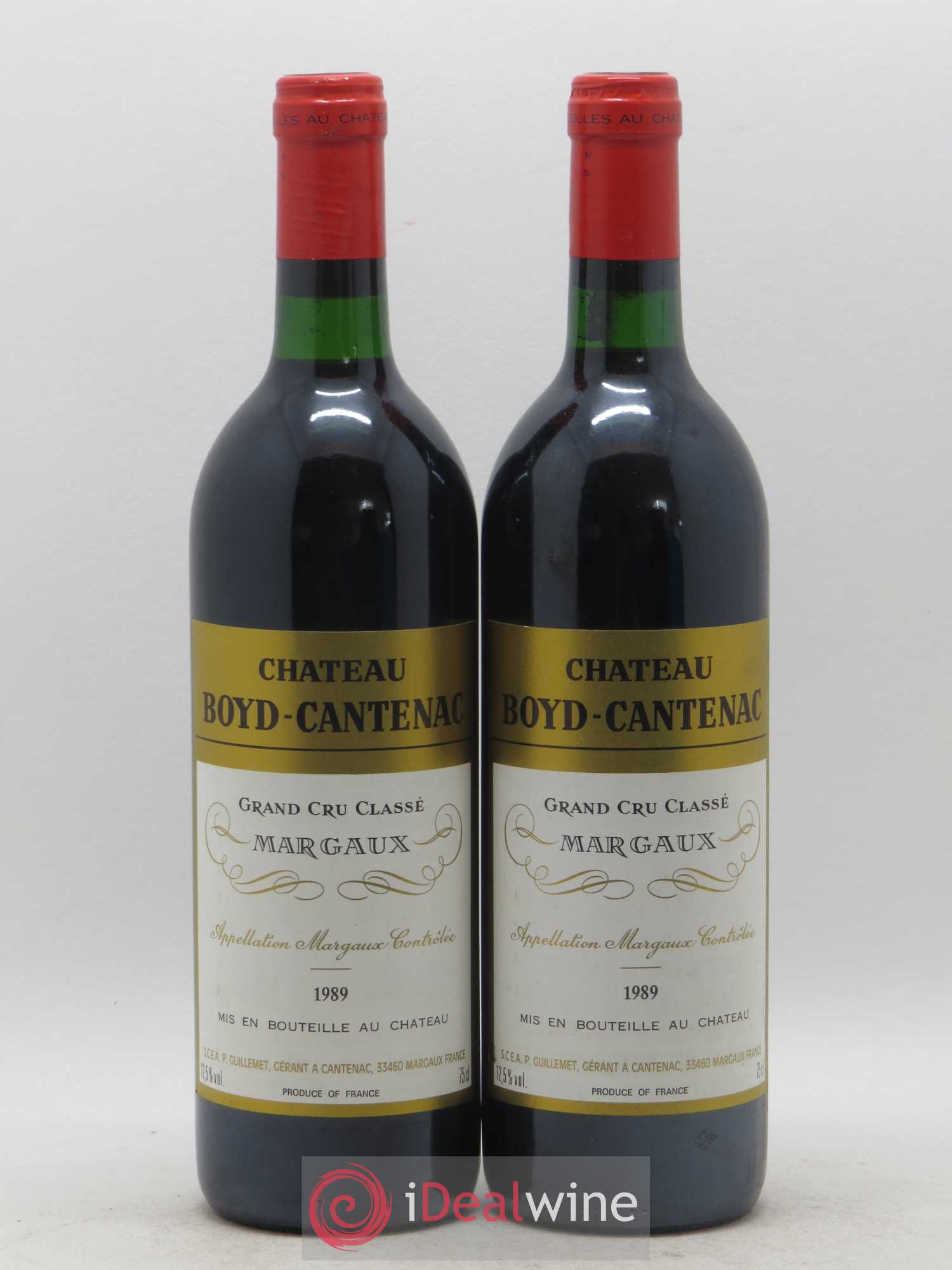 Château Boyd Cantenac 3ème Grand Cru Classé 1989 - Lot de 2 bouteilles - 0