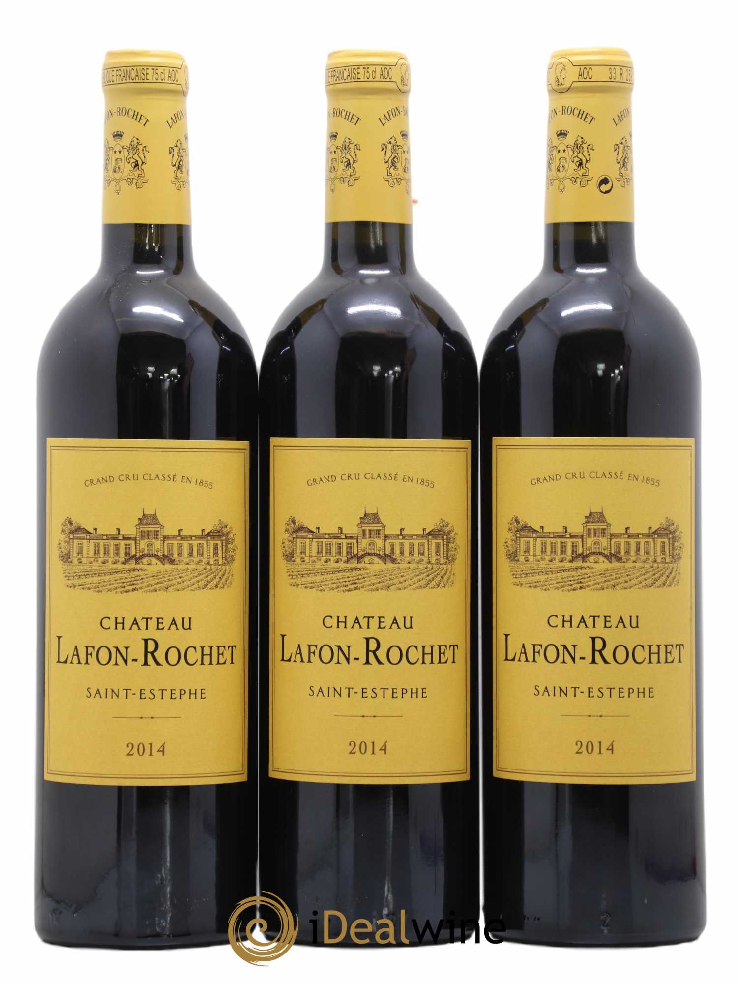 Château Lafon Rochet 4ème Grand Cru Classé 2014 - Lot de 3 bouteilles - 0
