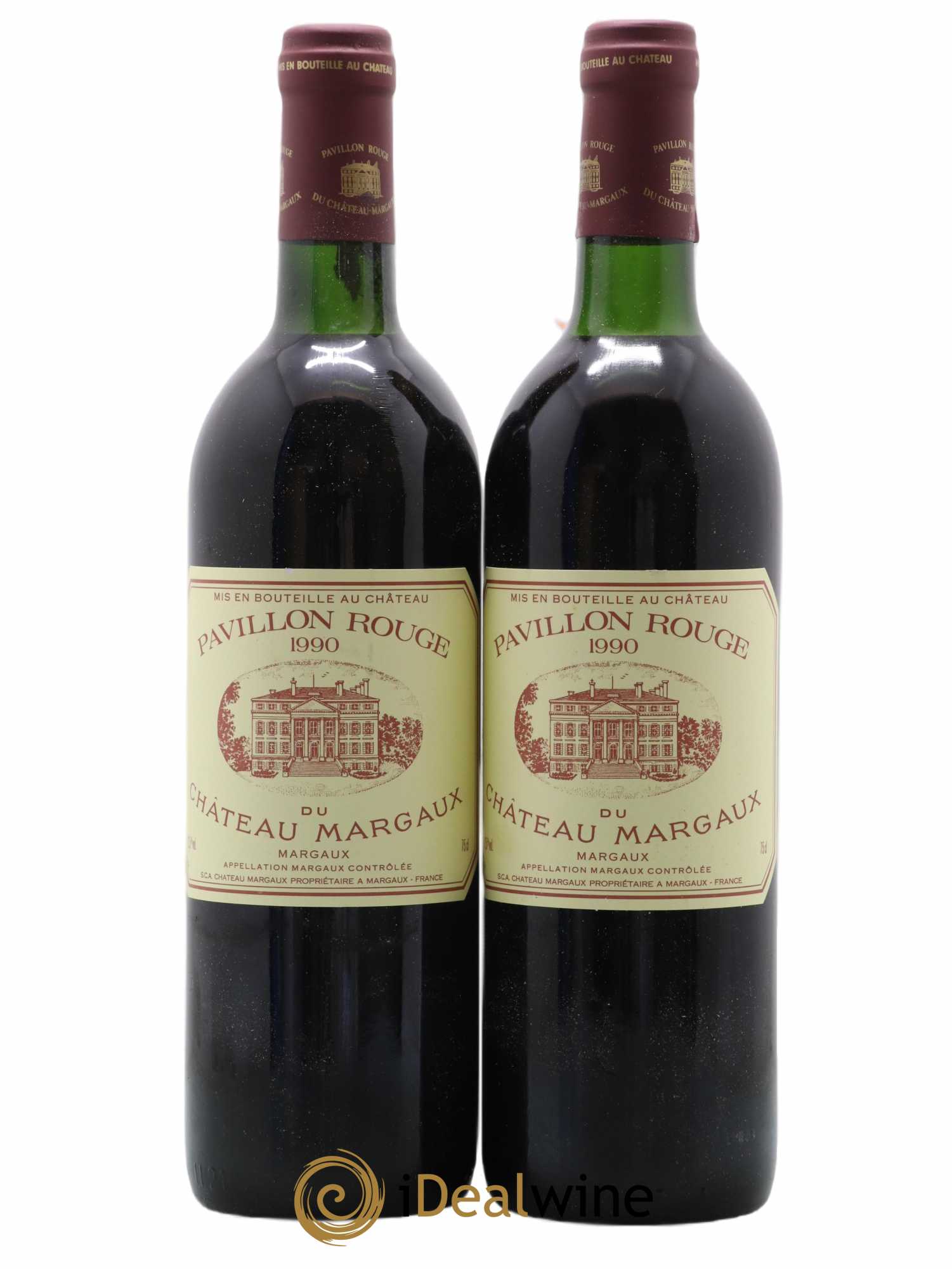 Pavillon Rouge du Château Margaux Second Vin 1990 - Lot de 2 bouteilles - 0