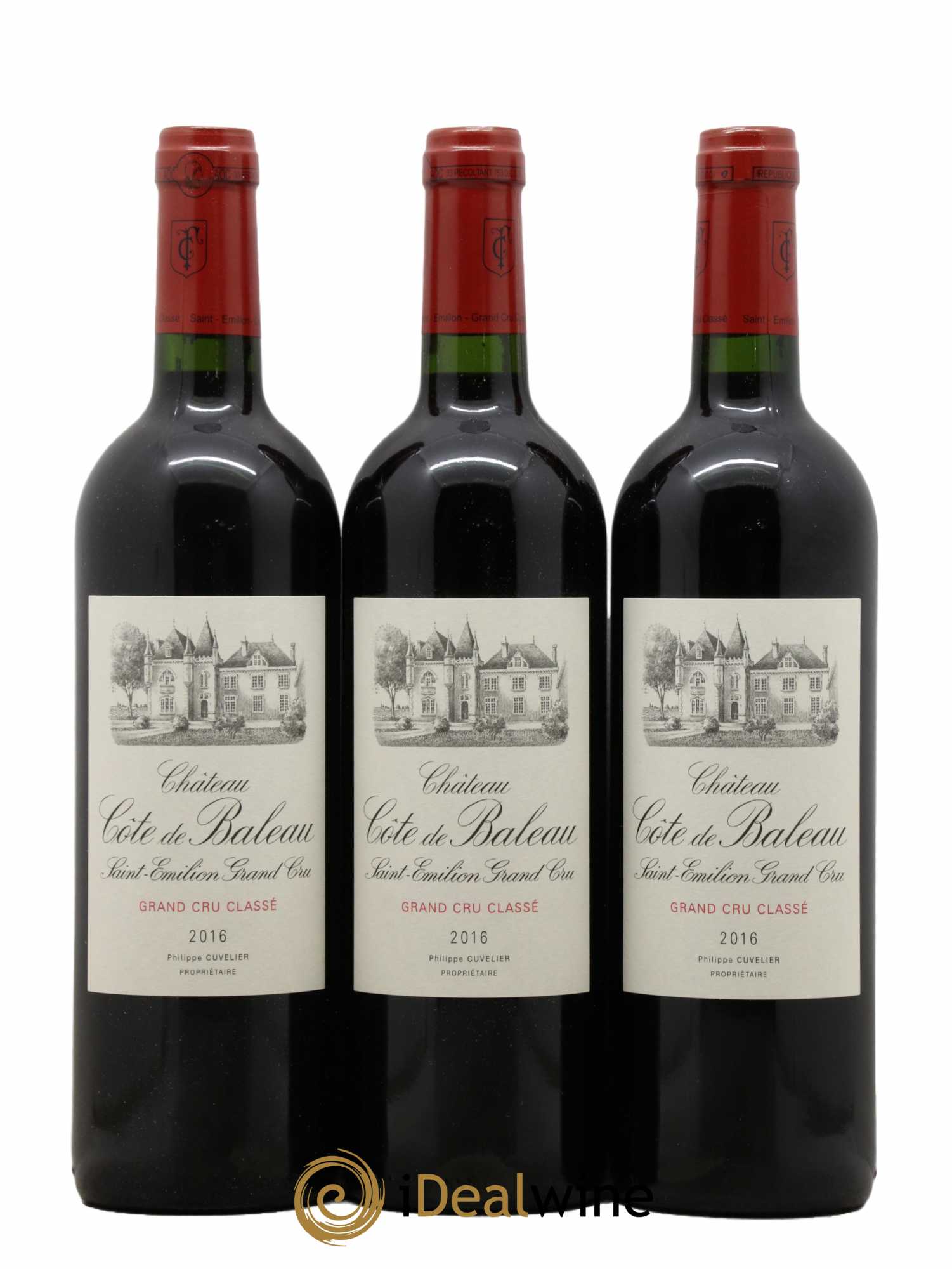 Château Côte de Baleau Grand Cru Classé 2016 - Lot de 6 bouteilles - 1