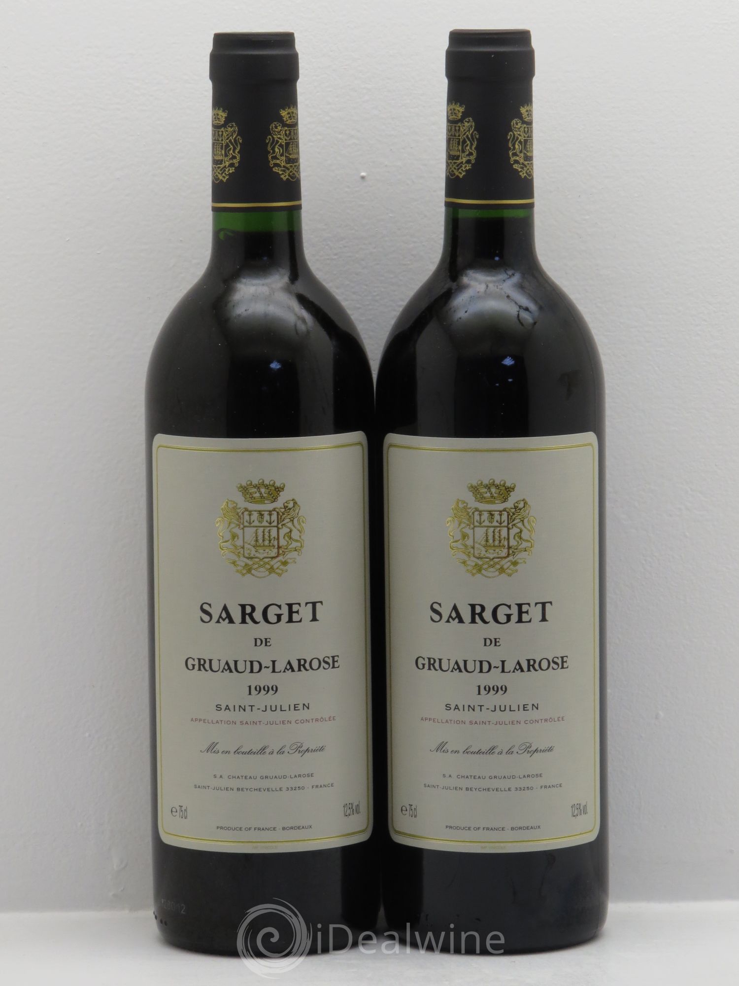 Sarget de Gruaud Larose Second Vin 1999 - Lot de 2 bouteilles - 0