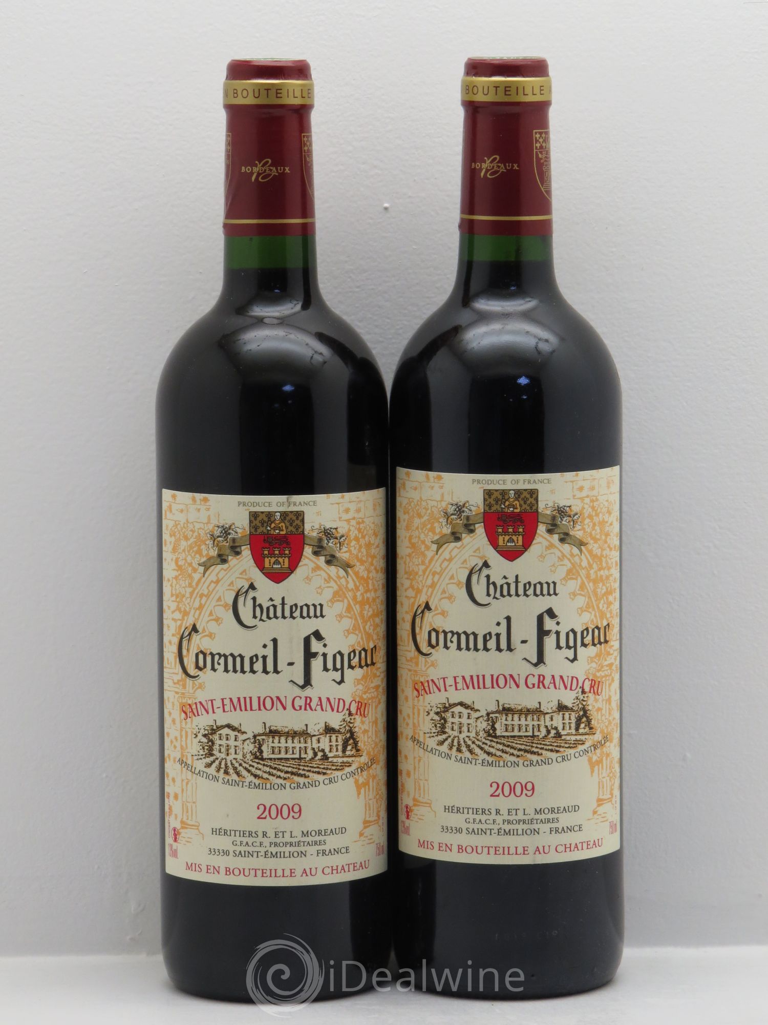 Château Cormeil Figeac 2009 - Lot de 2 bouteilles - 0