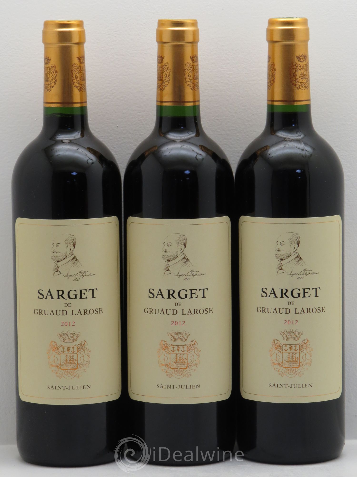 Sarget de Gruaud Larose Second Vin 2012 - Lot de 3 bouteilles - 0