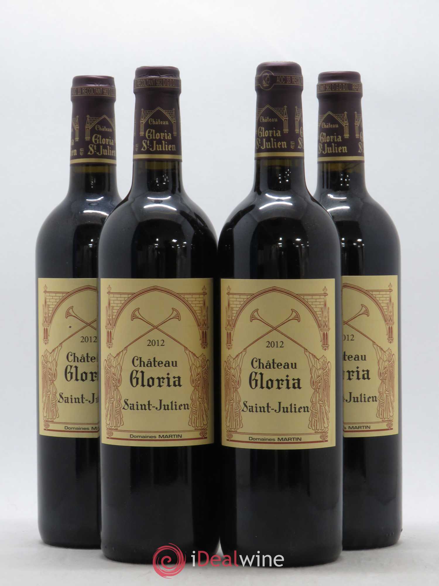 Château Gloria 2012 - Lot de 4 bouteilles - 0