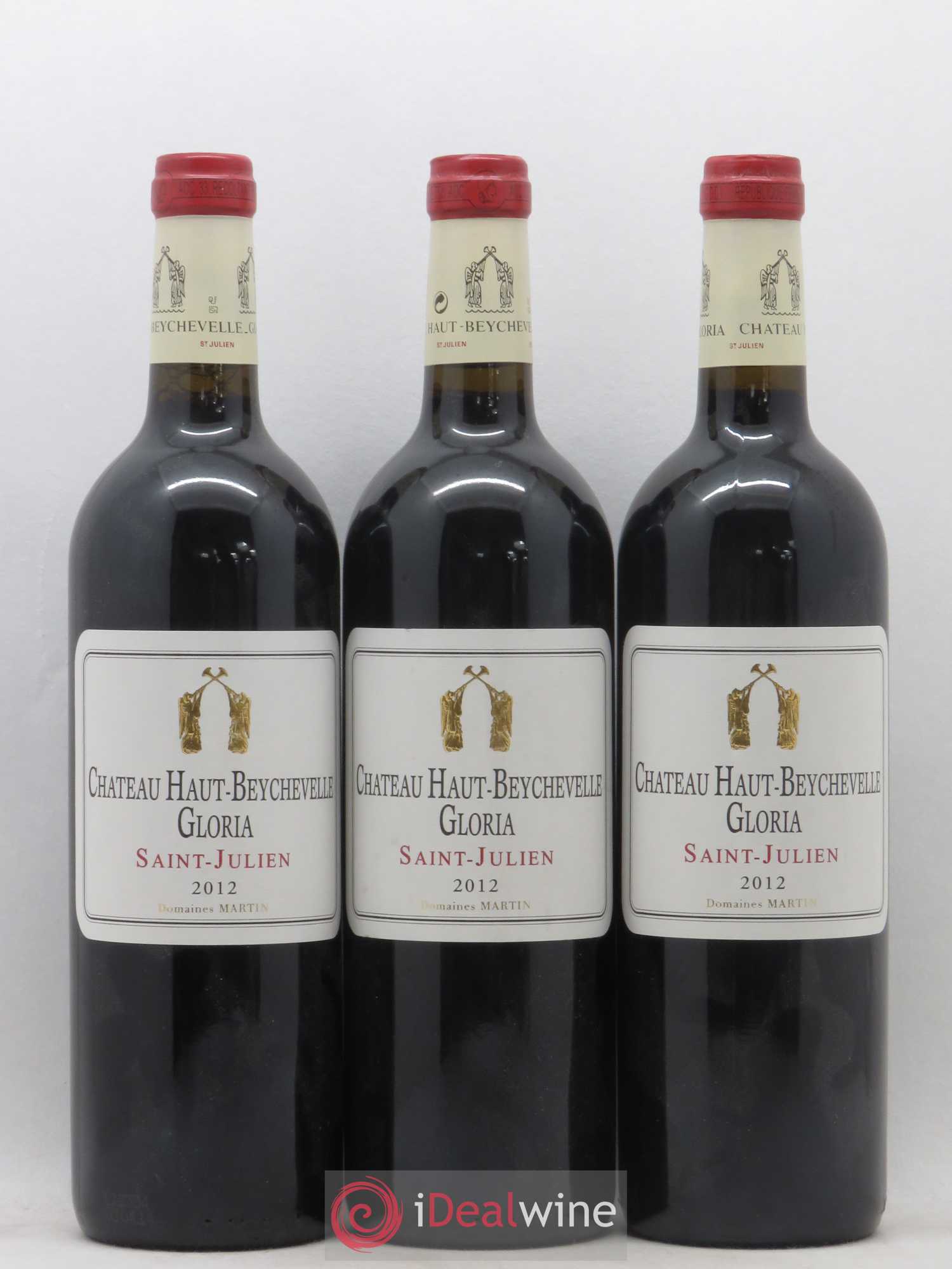 Saint-Julien Château Haut Beychevelle Gloria 2012 - Posten von 3 Flaschen - 0