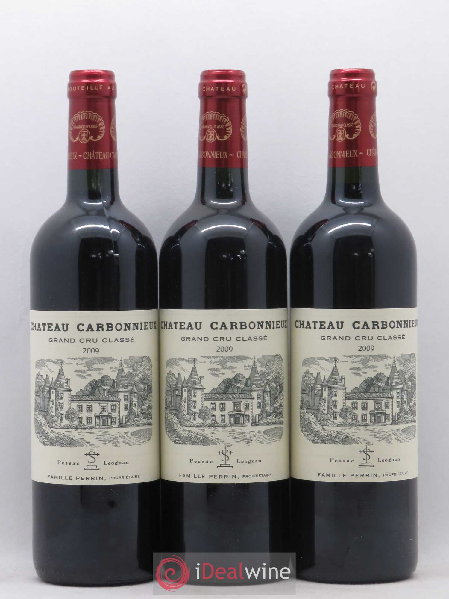 Château Carbonnieux Cru Classé de Graves 2009 - Lot de 3 bouteilles - 0