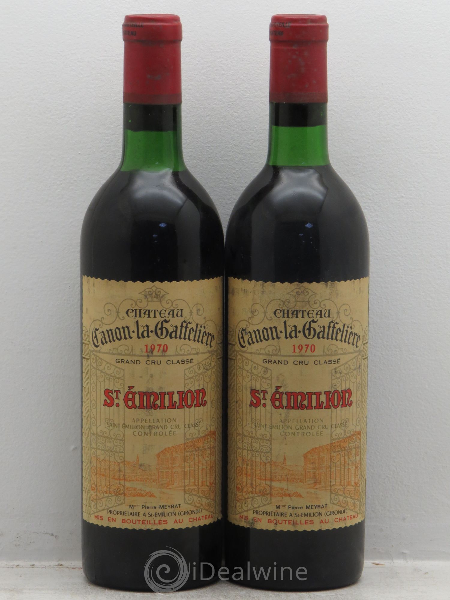 Château Canon la Gaffelière 1er Grand Cru Classé B 1970 - Lot de 2 bouteilles - 0