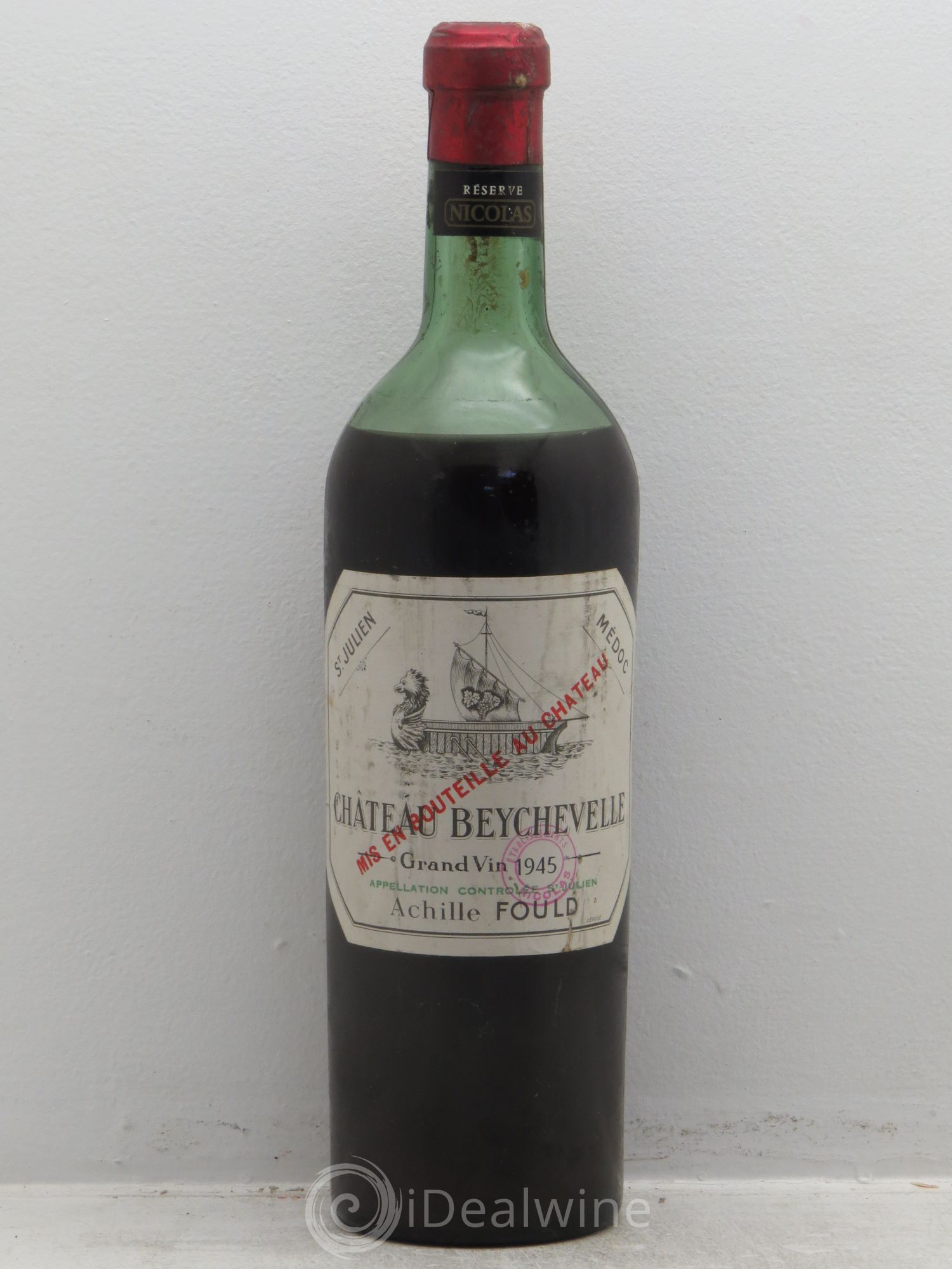 Château Beychevelle 4ème Grand Cru Classé 1945 - Lot de 1 bouteille - 0