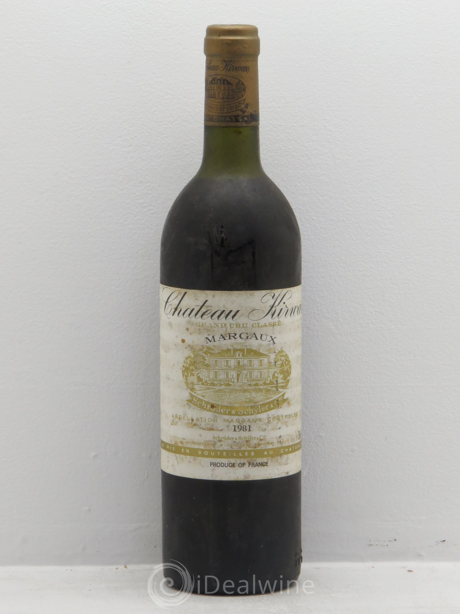 Château Kirwan 3ème Grand Cru Classé 1981 - Lot de 1 bouteille - 0