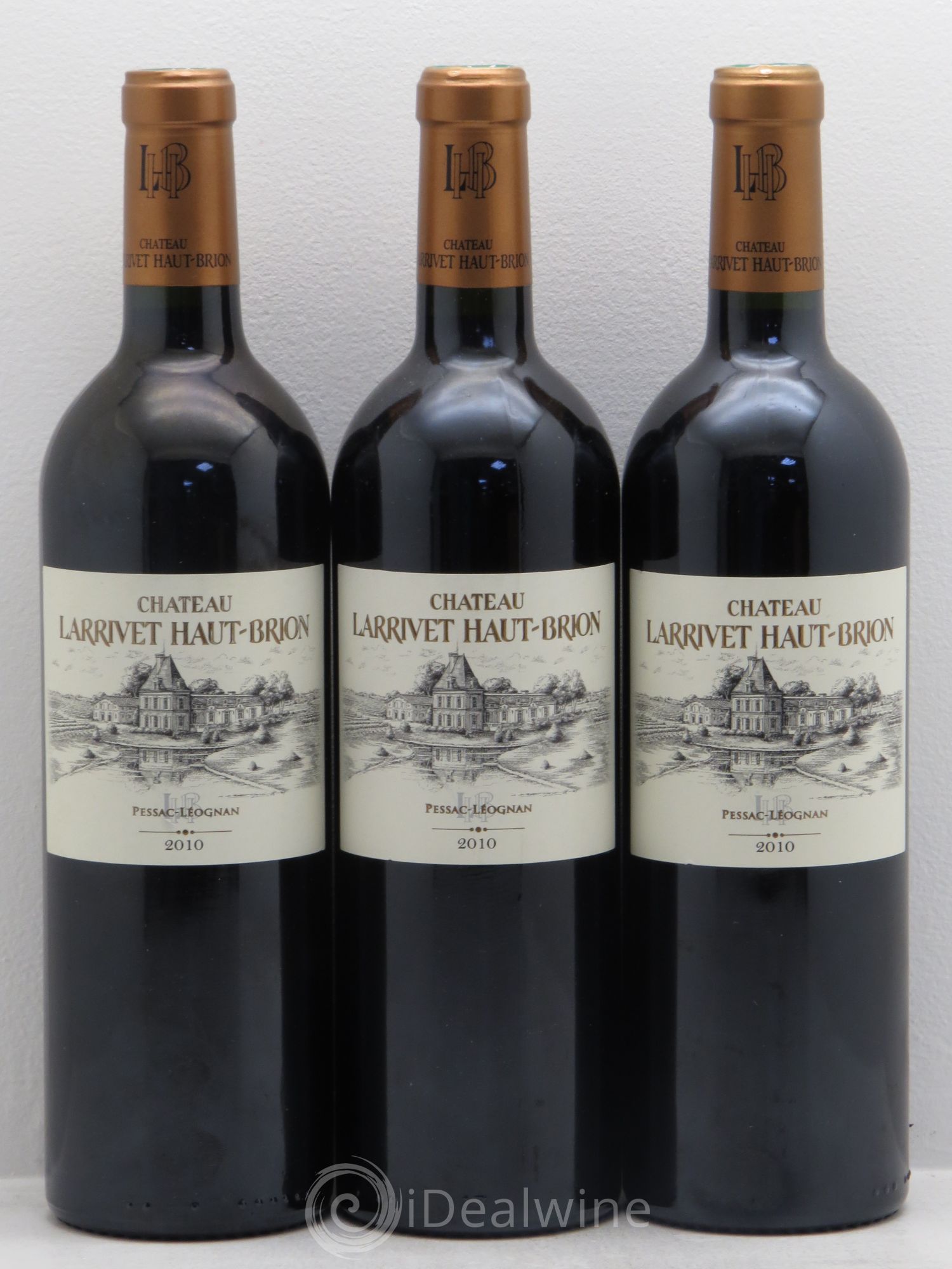 Château Larrivet Haut-Brion 2010 - Lot de 3 bouteilles - 0
