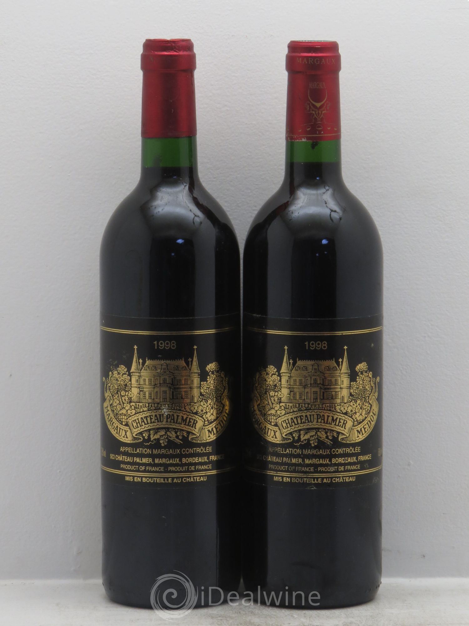 Château Palmer 3ème Grand Cru Classé 1998 - Lot de 2 bouteilles - 0