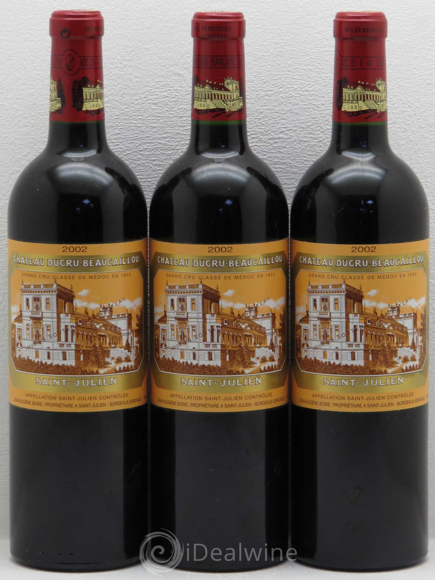 Château Ducru Beaucaillou 2ème Grand Cru Classé 2002 - Lot de 3 bouteilles - 0