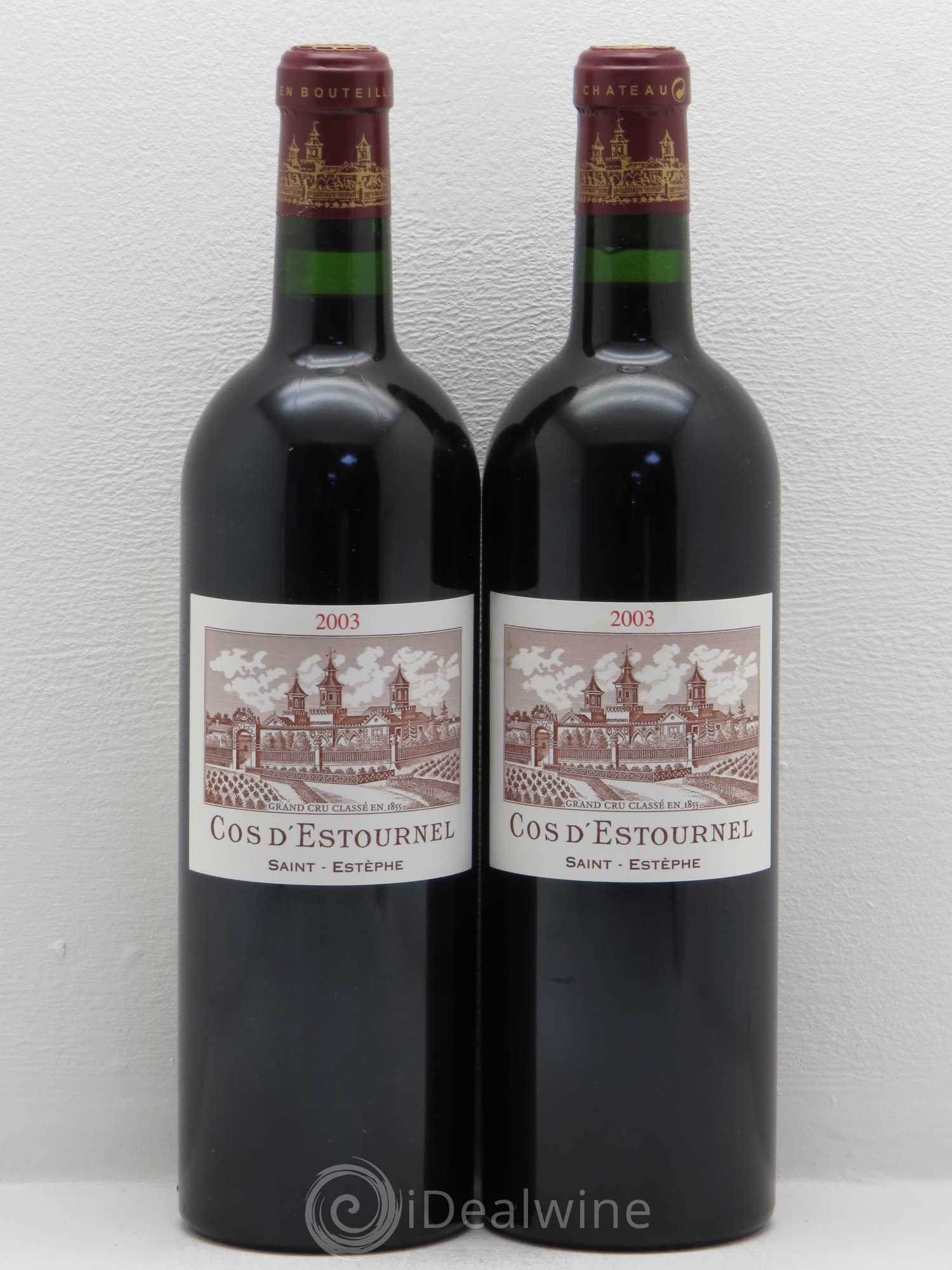 Cos d'Estournel 2ème Grand Cru Classé 2003 - Lot de 2 bouteilles - 0