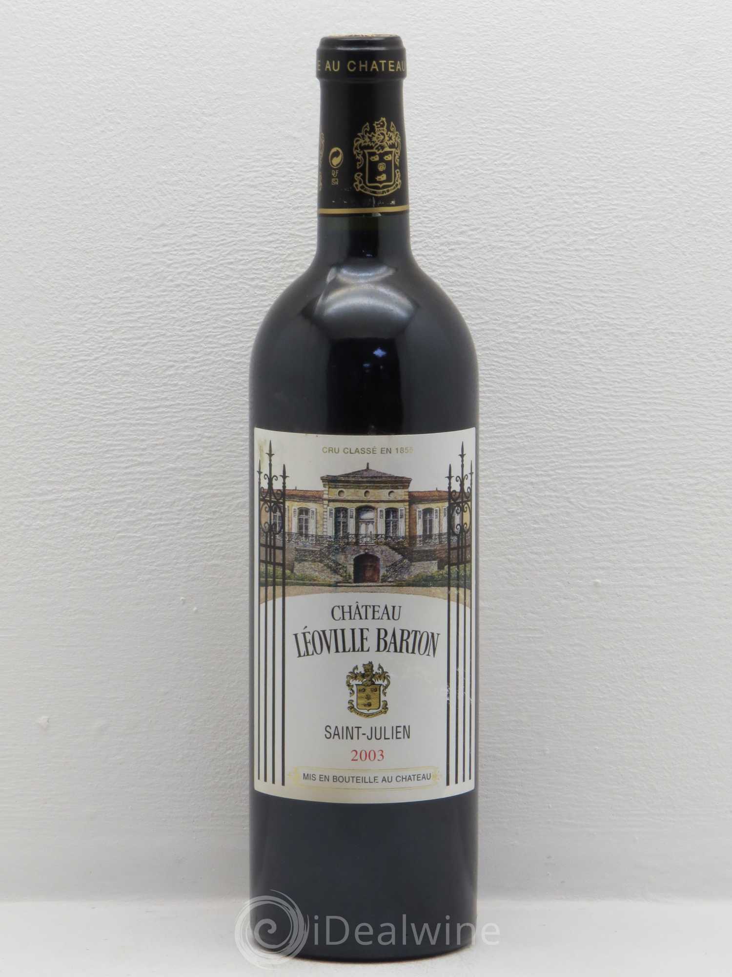 Château Léoville Barton 2ème Grand Cru Classé 2003 - Lot de 1 bouteille - 0