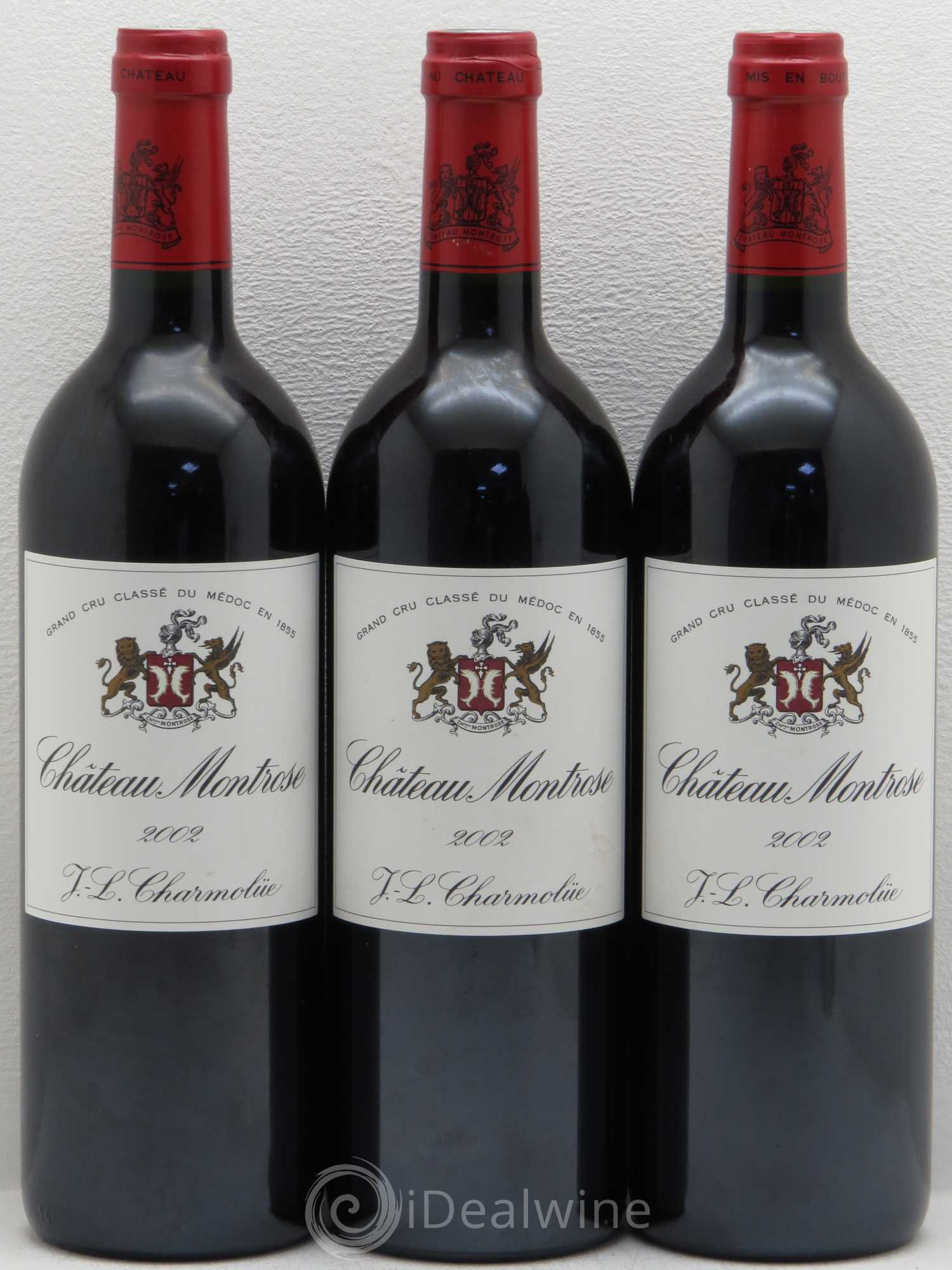 Château Montrose 2ème Grand Cru Classé 2002 - Lot de 3 bouteilles - 0