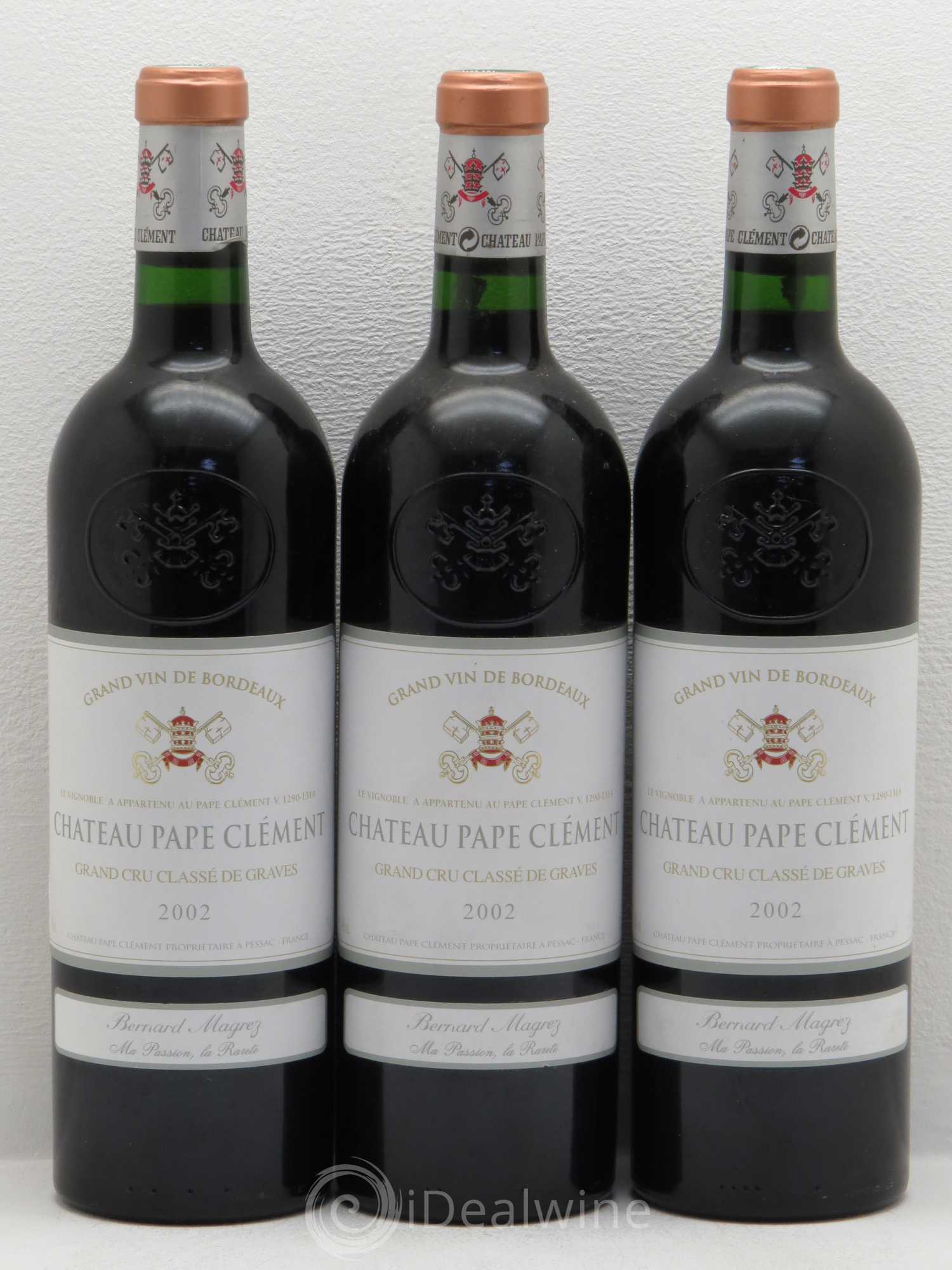 Château Pape Clément Cru Classé de Graves 2002 - Lot de 3 bouteilles - 0