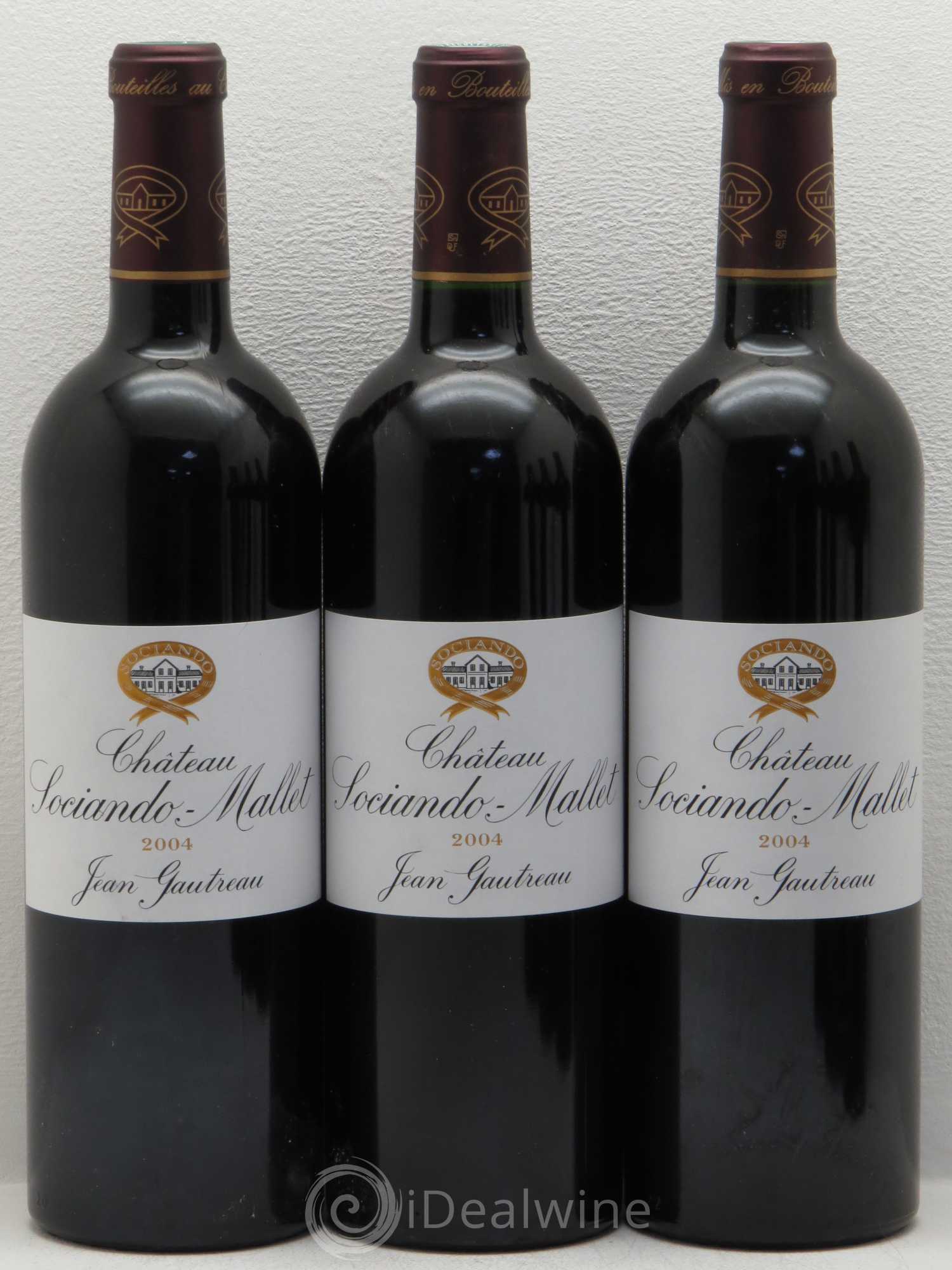 Château Sociando Mallet 2004 - Lot de 6 bouteilles - 2