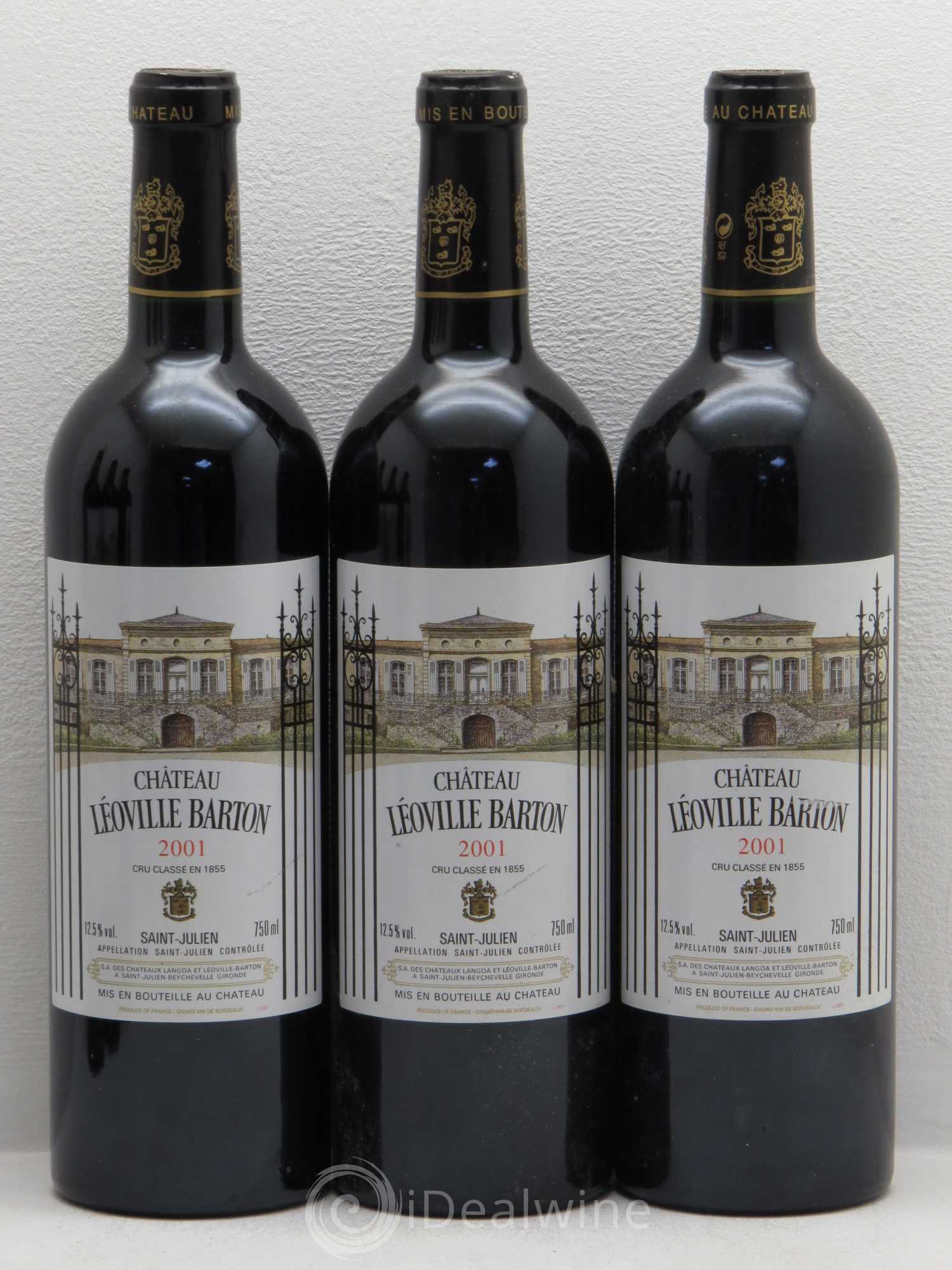 Château Léoville Barton 2ème Grand Cru Classé 2001 - Lot de 6 bouteilles - 1