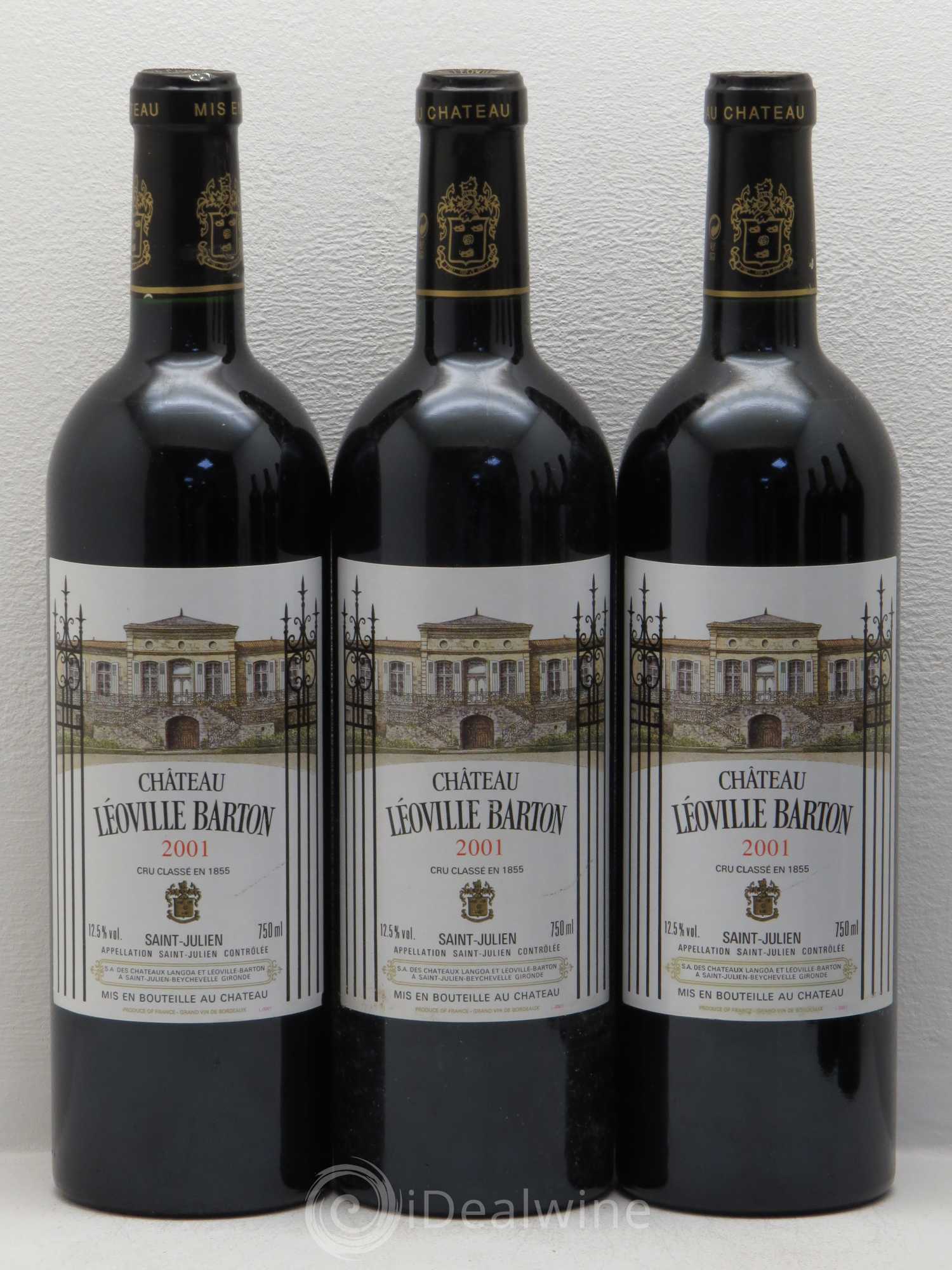 Château Léoville Barton 2ème Grand Cru Classé 2001 - Lot de 6 bouteilles - 2