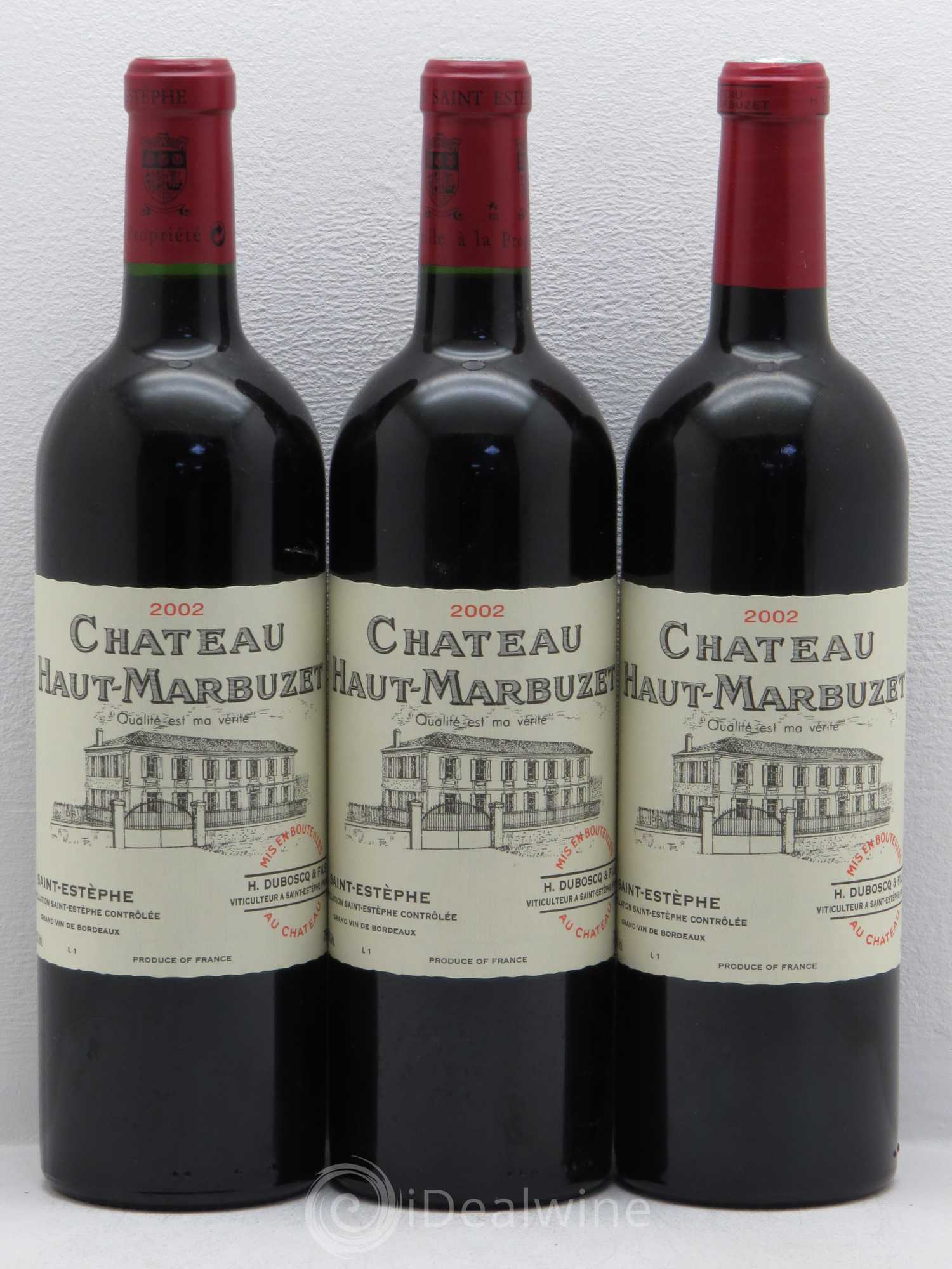 Château Haut Marbuzet 2002 - Lot de 6 bouteilles - 2