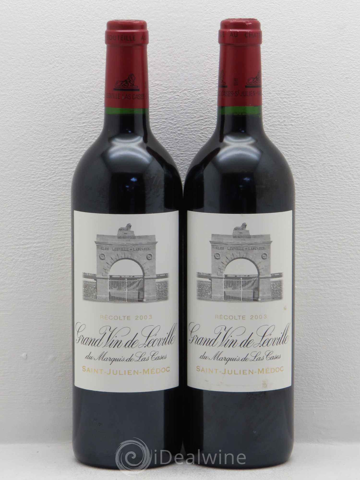 Château Léoville Las Cases 2ème Grand Cru Classé 2003 - Lot de 2 bouteilles - 0