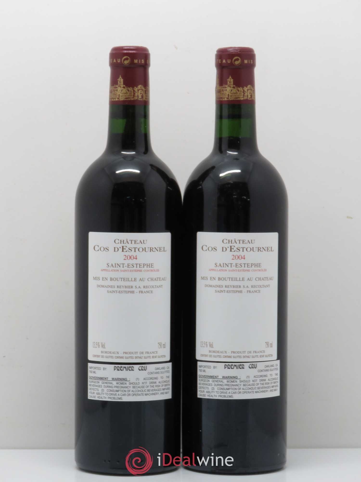 Cos d'Estournel 2ème Grand Cru Classé 2004 - Lot de 2 bouteilles - 1