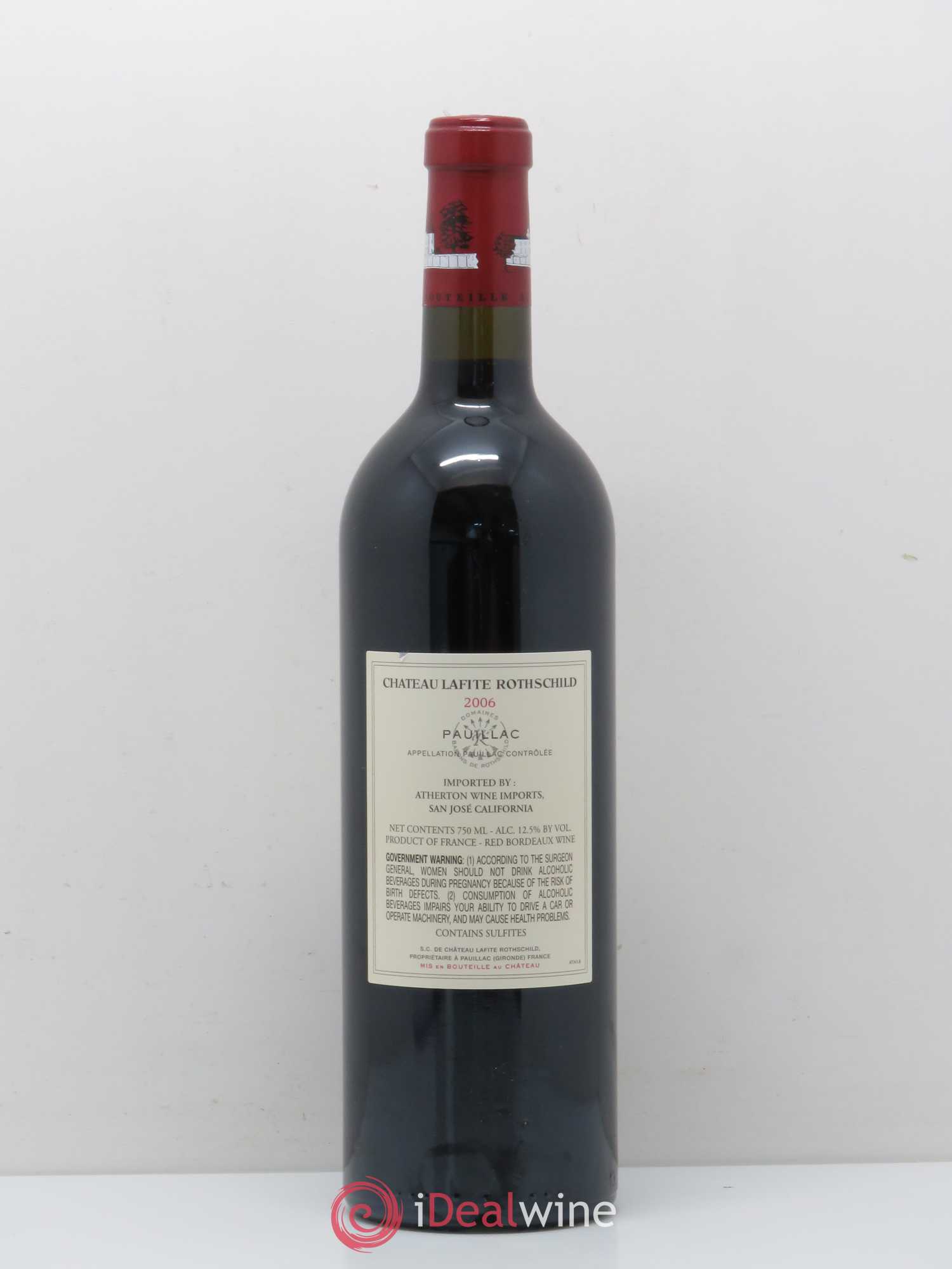 Château Lafite Rothschild 1er Grand Cru Classé 2006 - Lot de 1 bouteille - 1