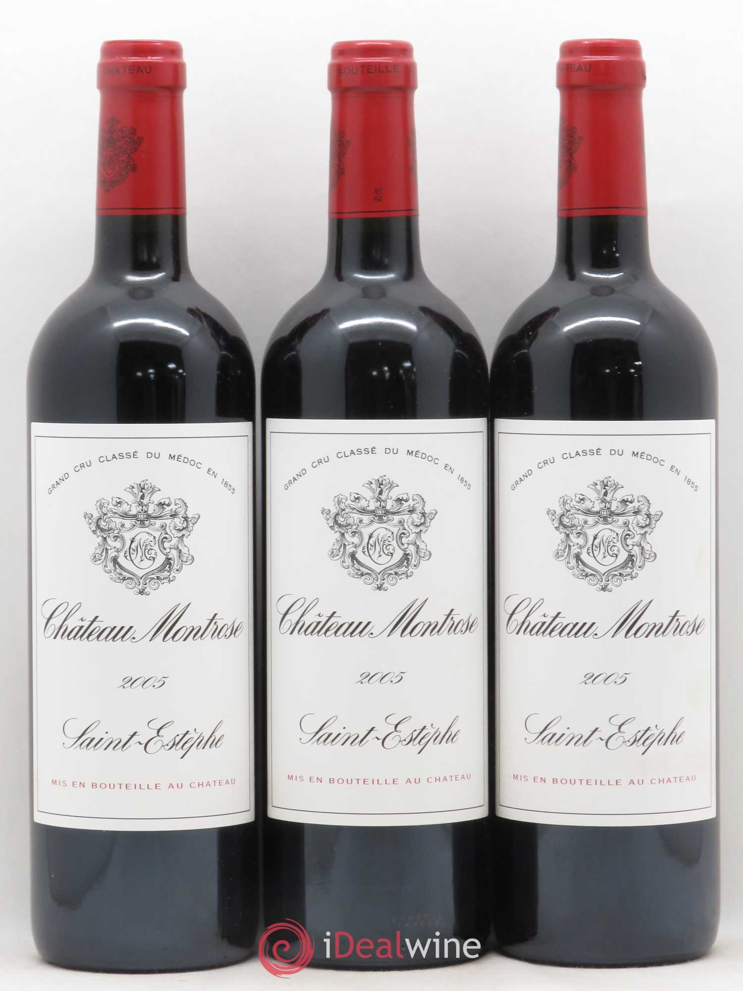 Château Montrose 2ème Grand Cru Classé 2005 - Lot de 3 bouteilles - 0